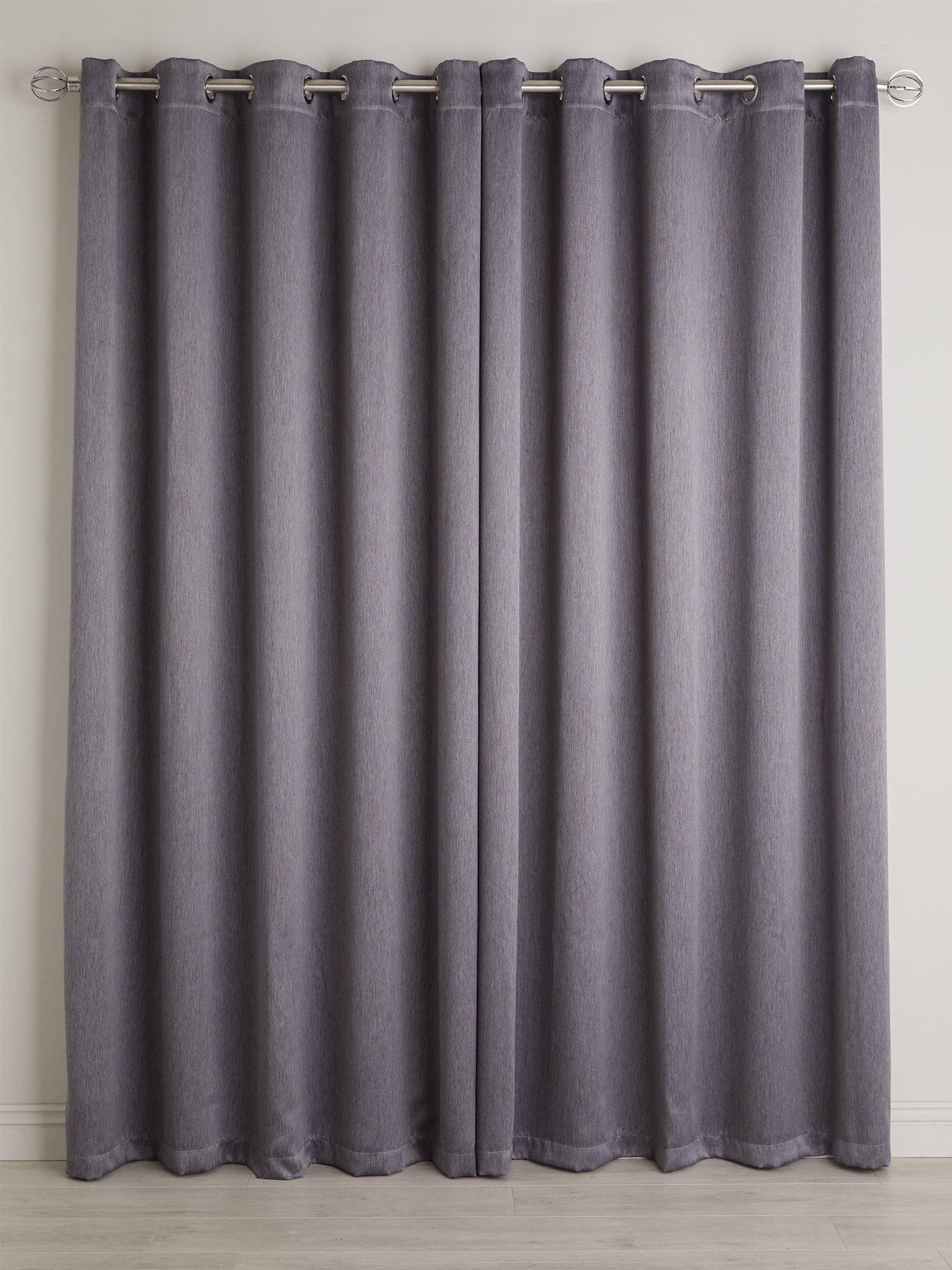 Berlin Blackout Eyelet Curtains 90x72 Very Co Uk