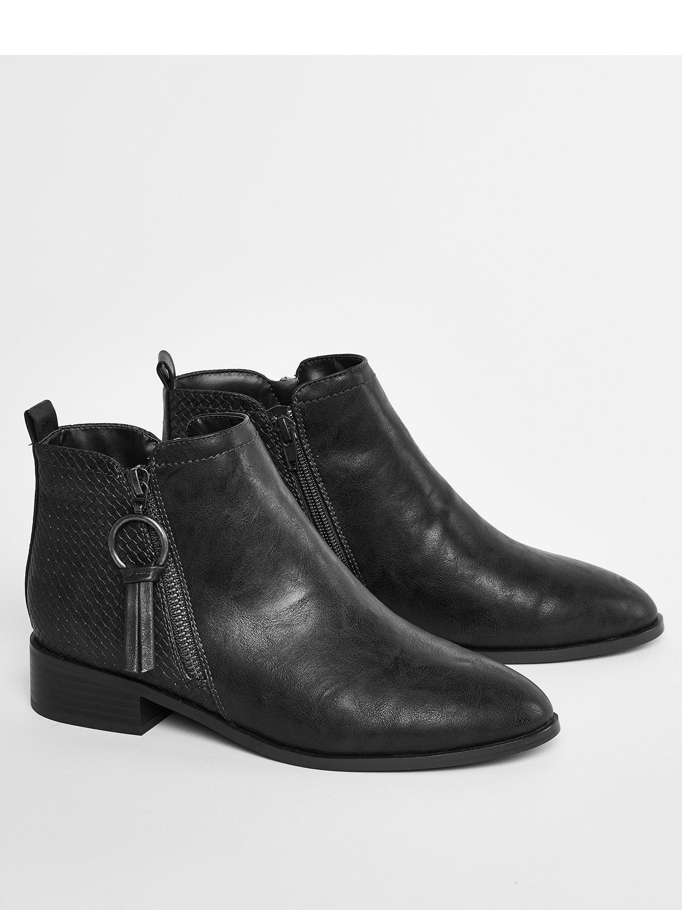size 10 wide ankle boots