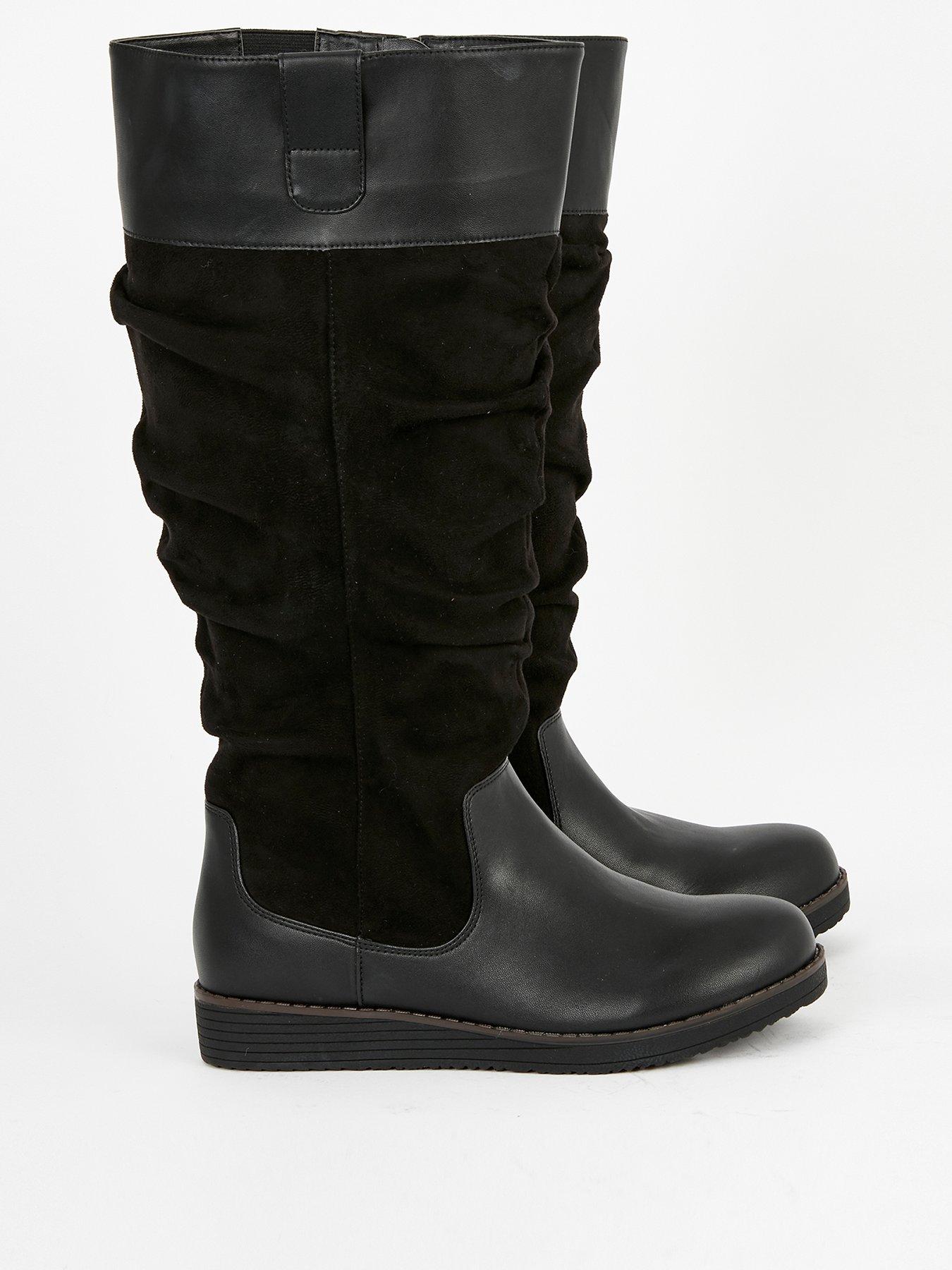 evans wide calf boots