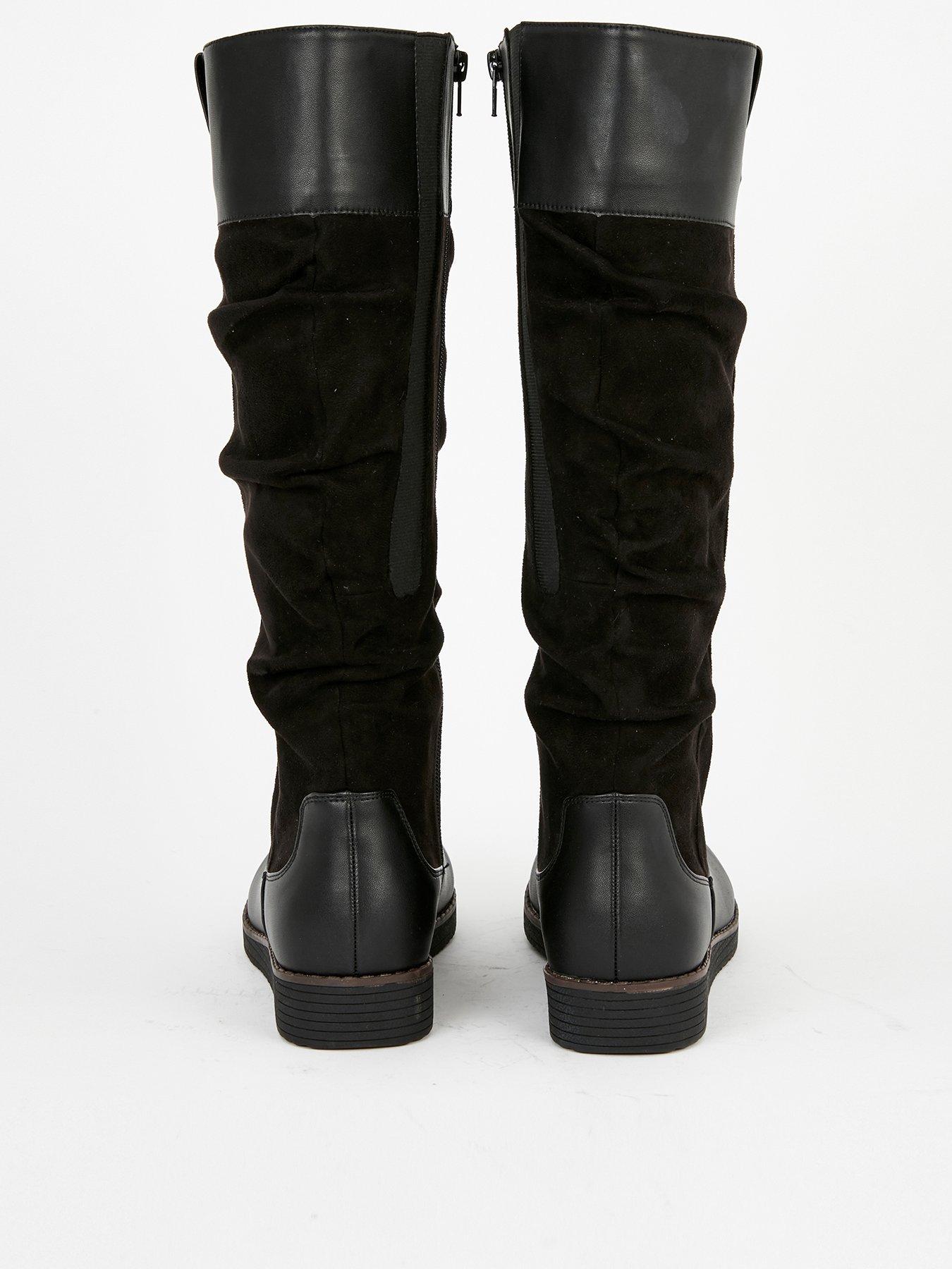 evans wide calf boots