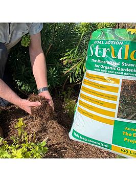 Product photograph of Strulch Mineralised Straw Mulch Amp Slug Deterrent 9kg Bag from very.co.uk