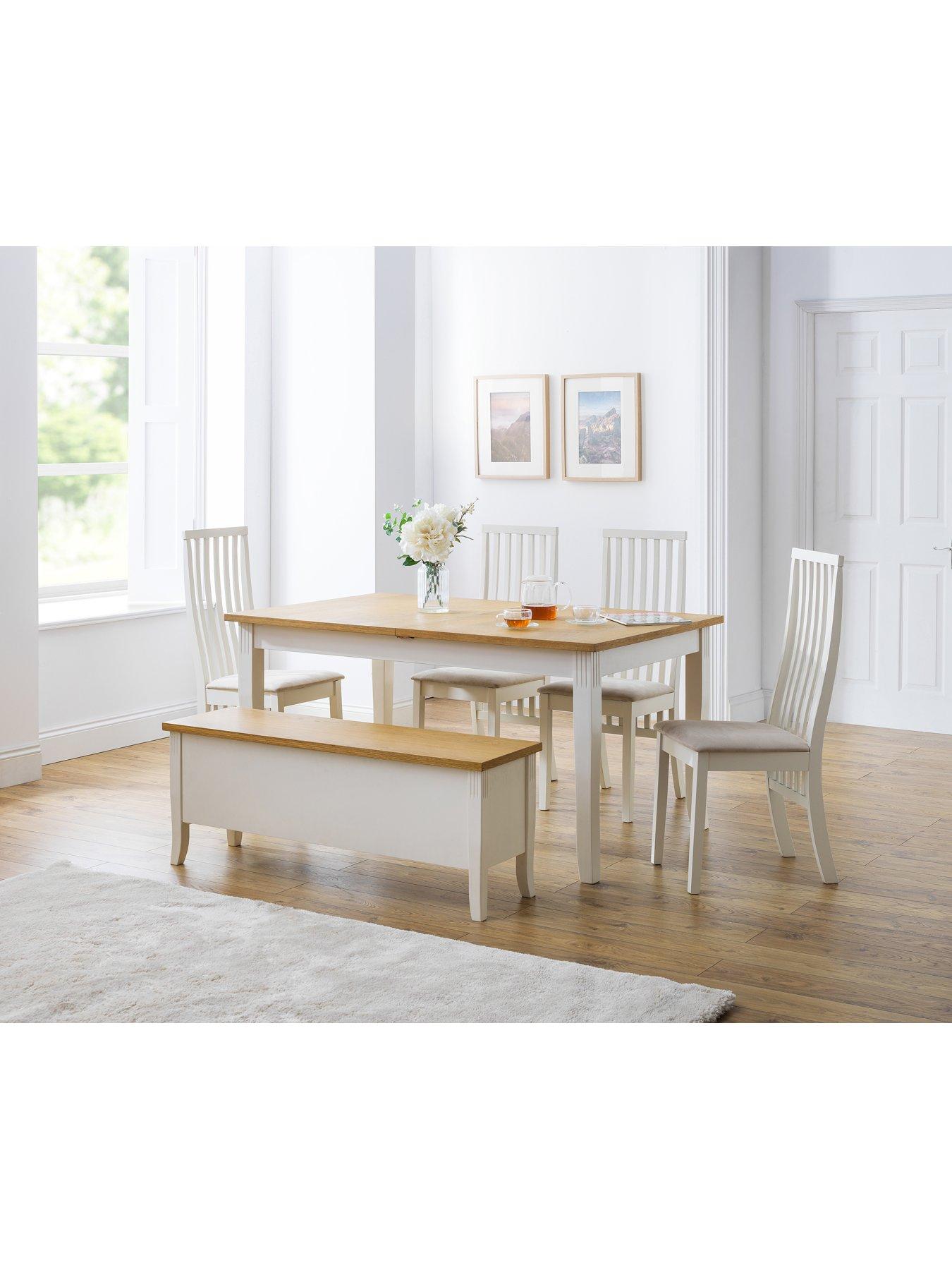 undefined Davenport Solid Wood and Oak Veneer Storage Bench