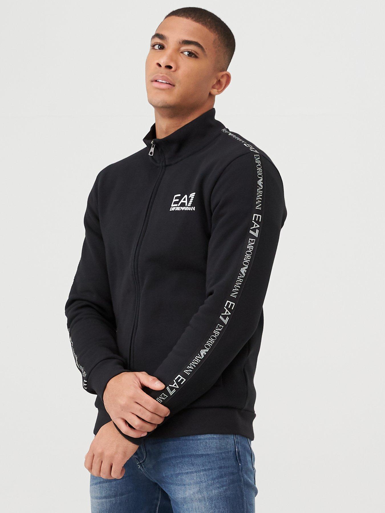 emporio armani tape hoodie