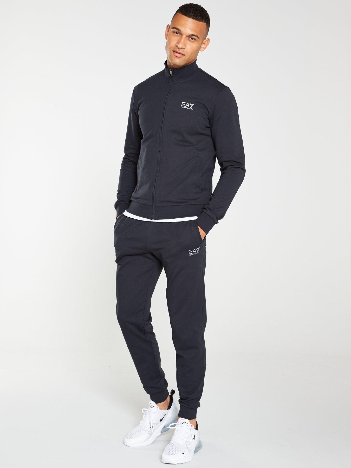 grey armani tracksuits