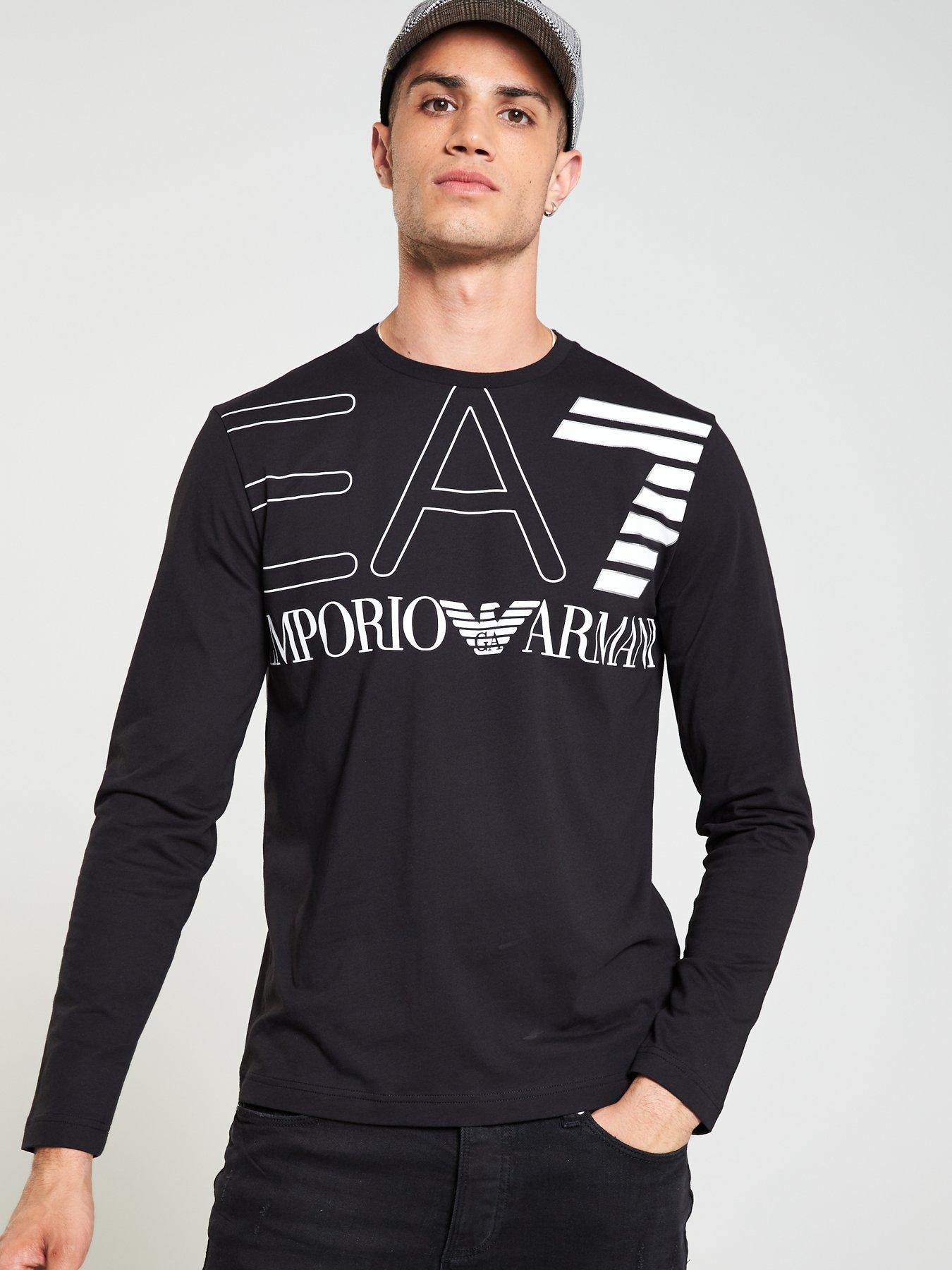 armani black long sleeve t shirt