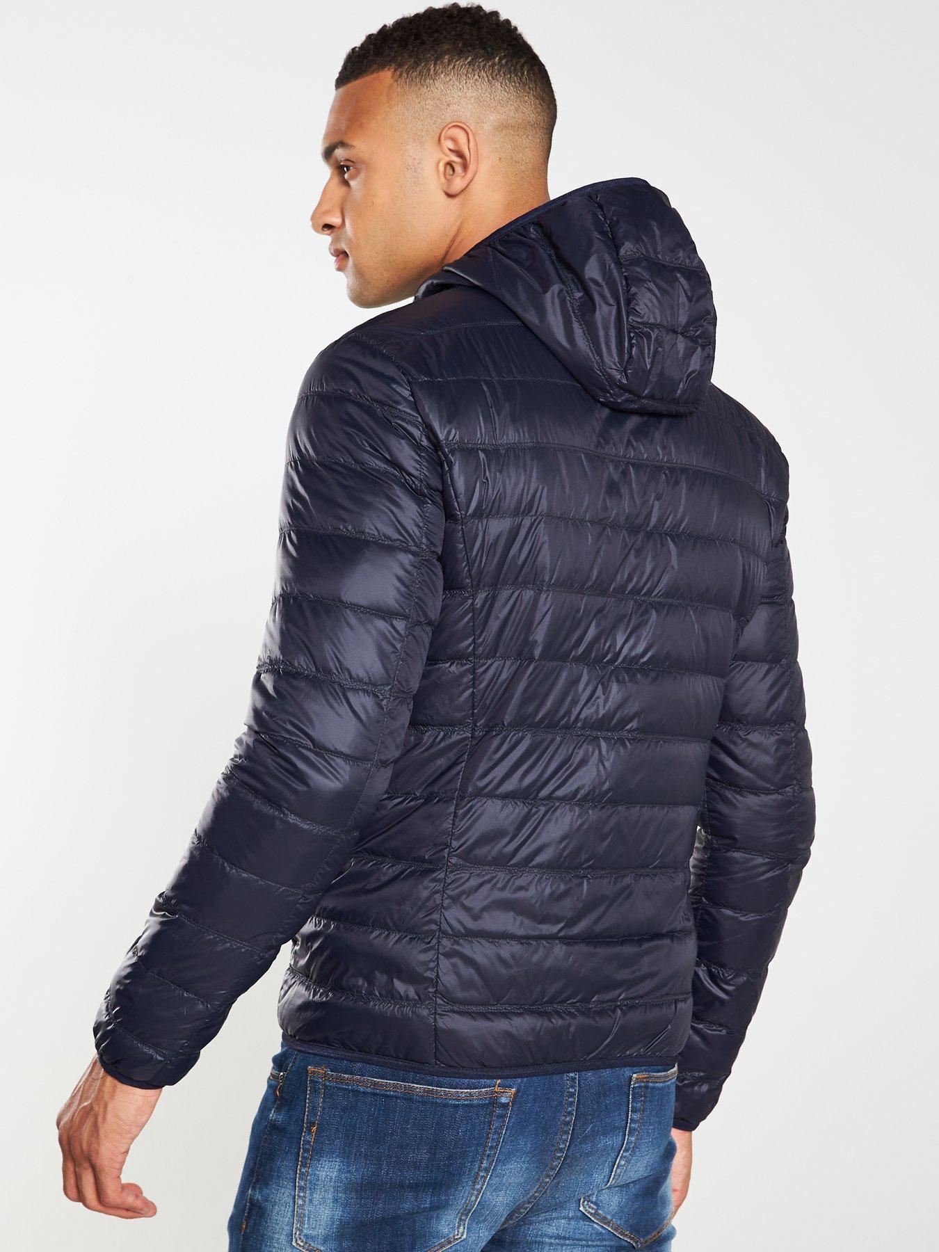 ea7 core hooded padded gilet