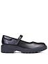  image of geox-casey-leather-mary-jane-school-shoes-black