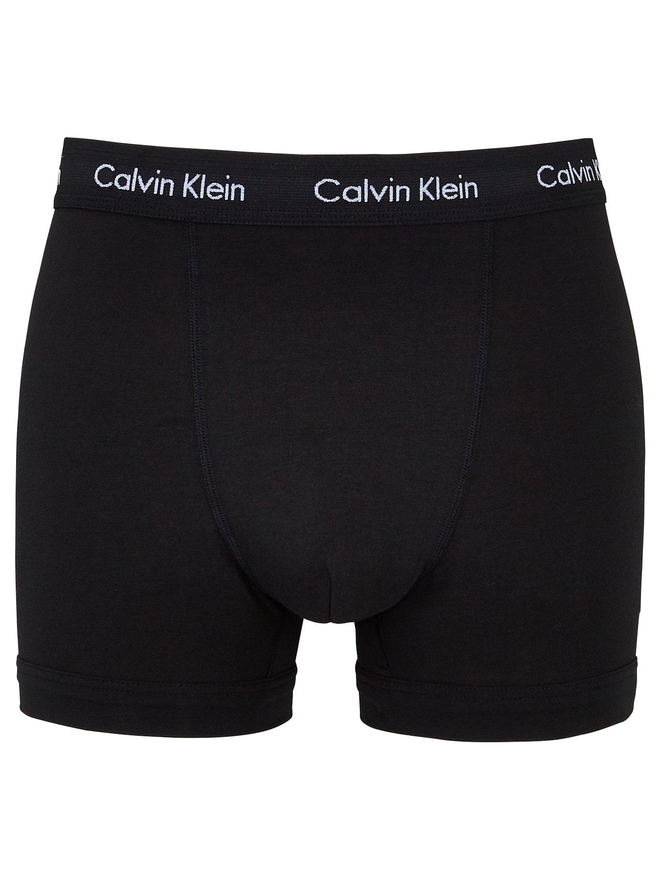 Image 2 of 2 of Calvin Klein Core 3 Pack Trunks - Black