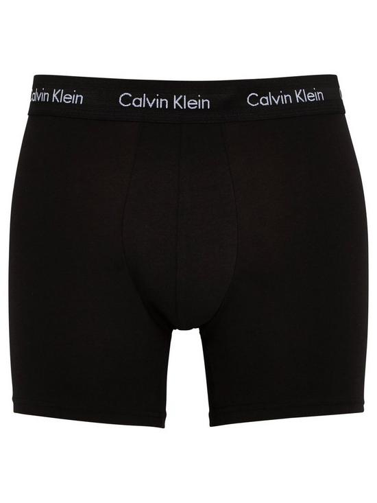 Calvin Klein 3 Pack Boxer Briefs - Black | very.co.uk