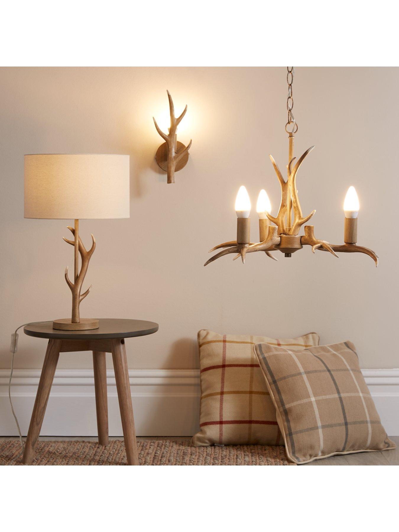 Very Home Antler Table Lamp