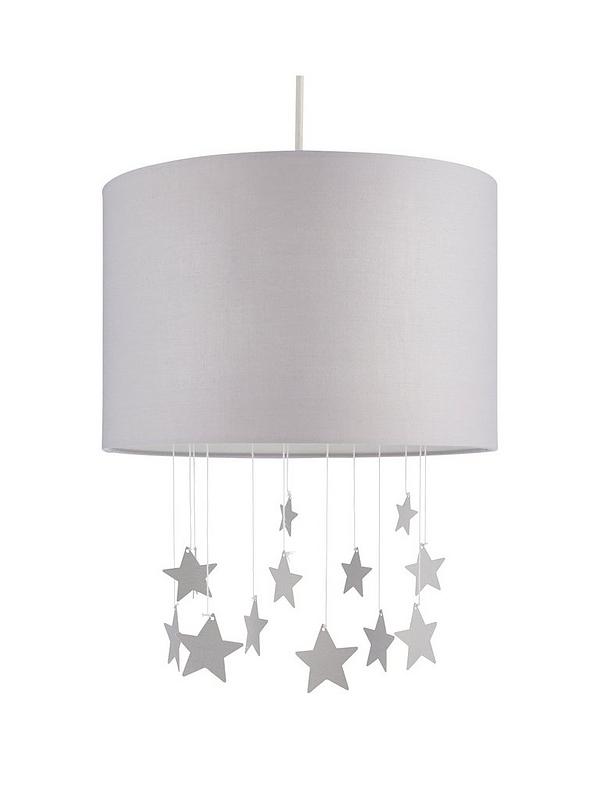 Lyla Easy Fit Star Light Shade Grey, How To Make A Lampshade Uk