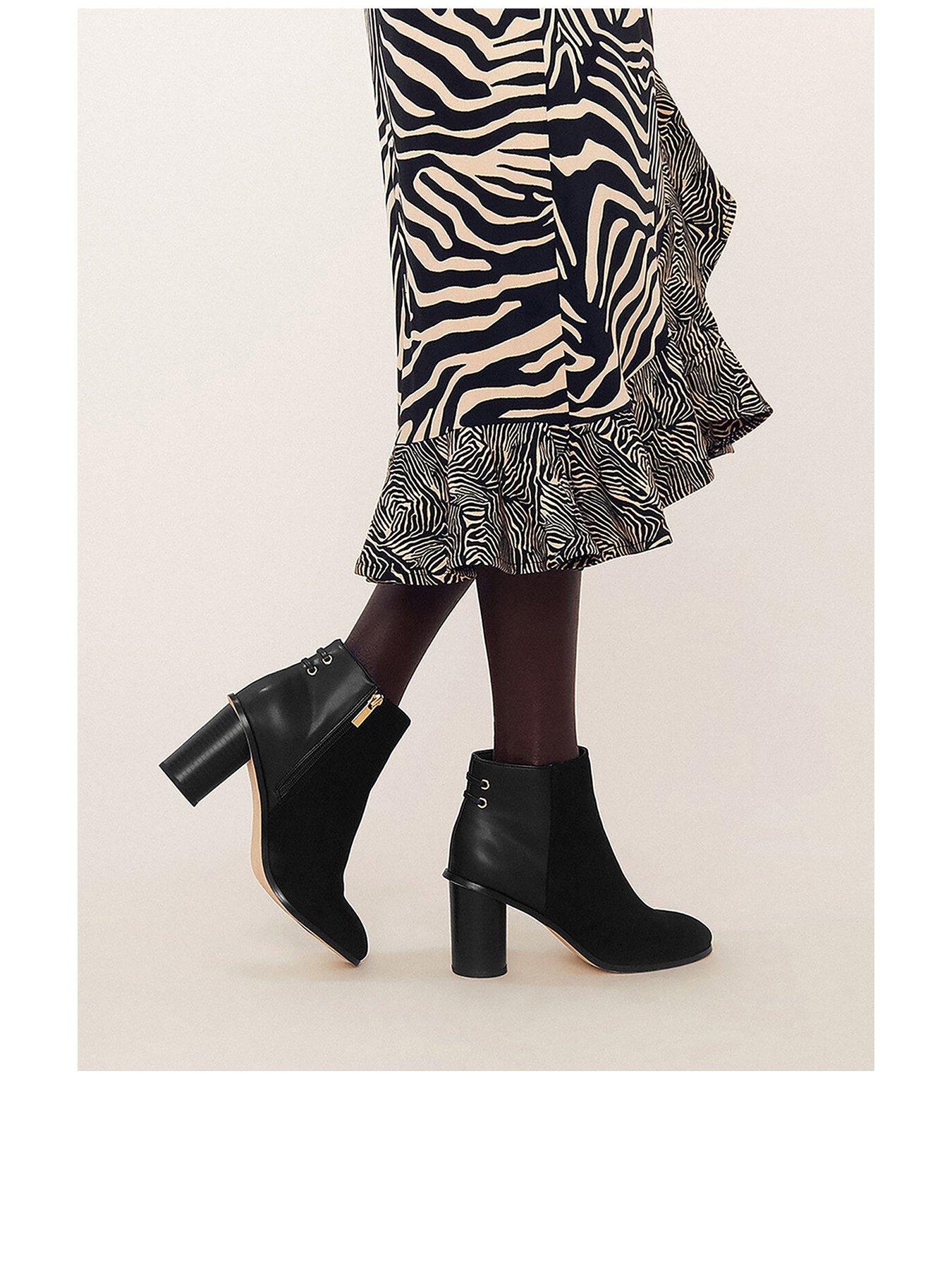 oasis black ankle boots