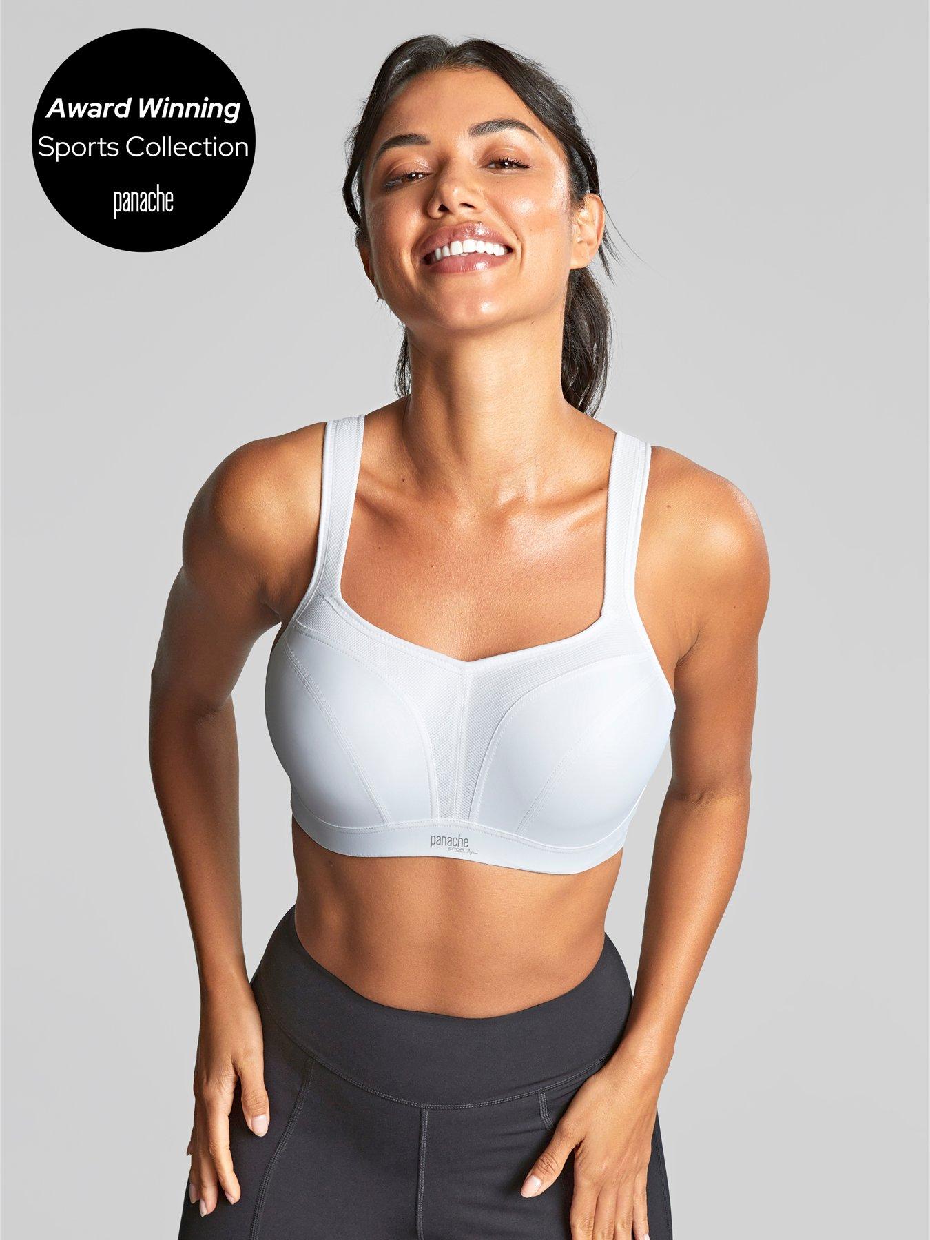 Image 3 of 6 of Panache Sport Panache 'Power' Wired Sport Bra - White
