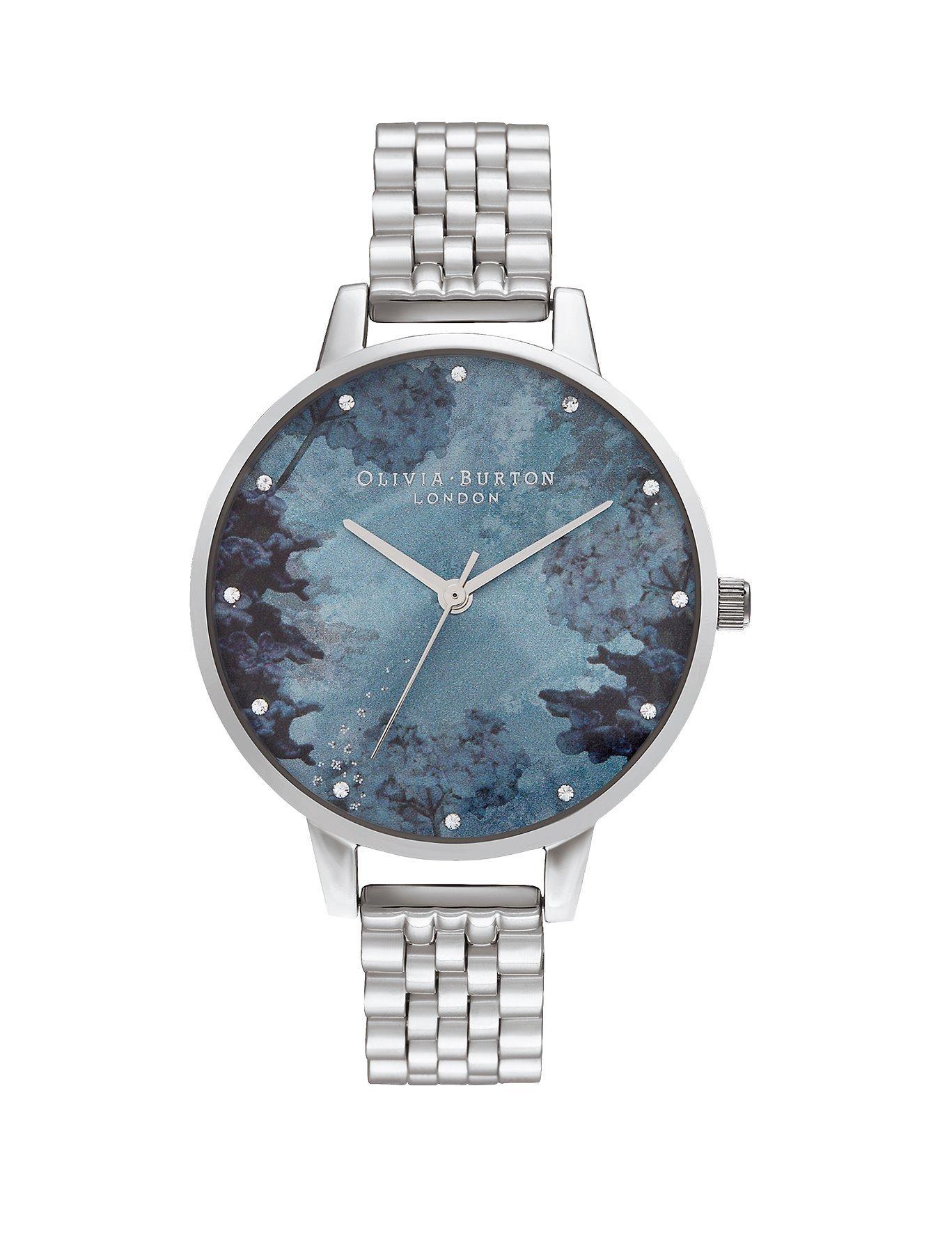 Olivia Burton Olivia Burton Under The Sea Blue Pearlesque And Swarovski Crystal Demi Dial Stainless Steel Bracelet Ladies Watch review