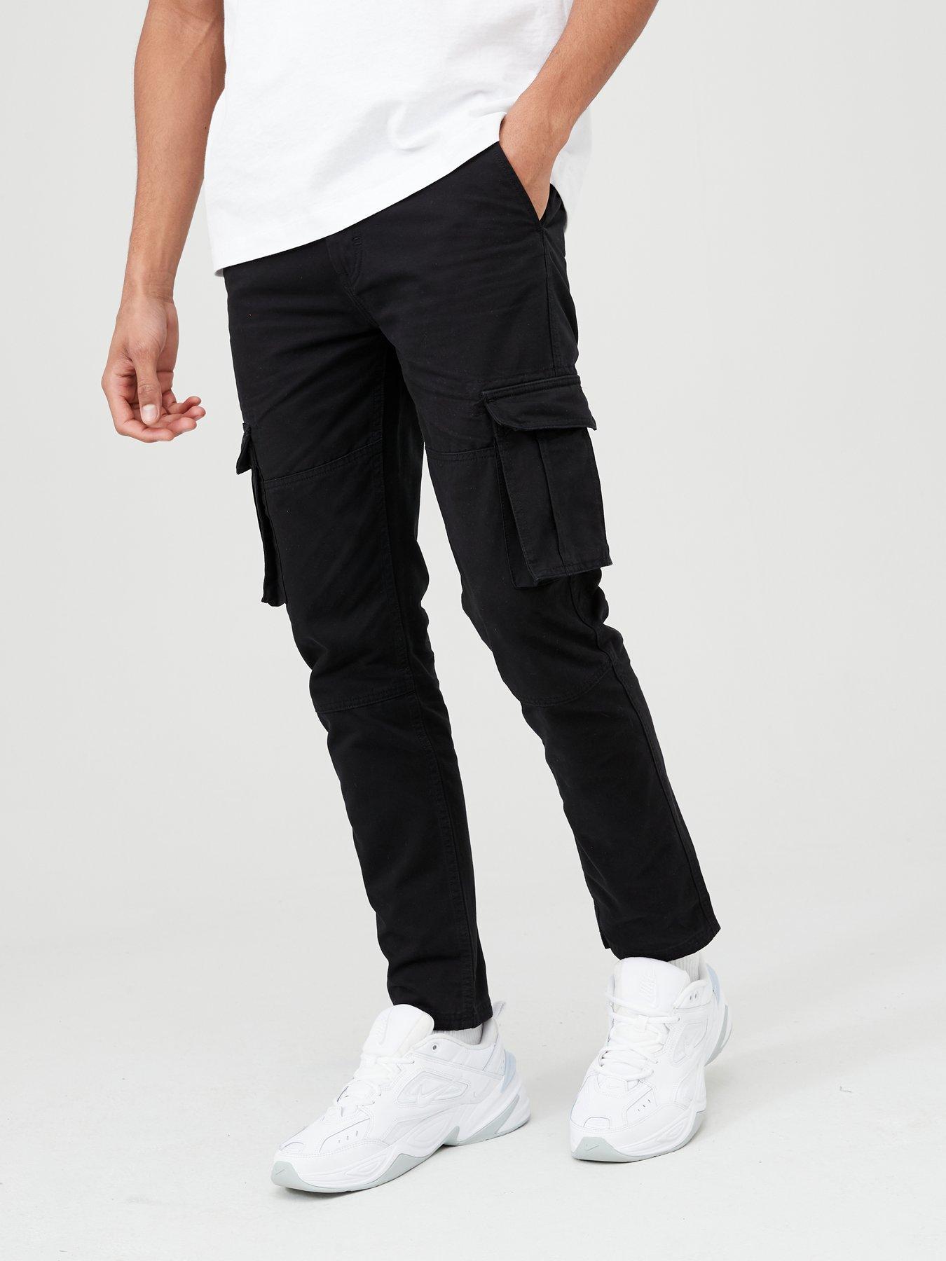 cargo pants in black