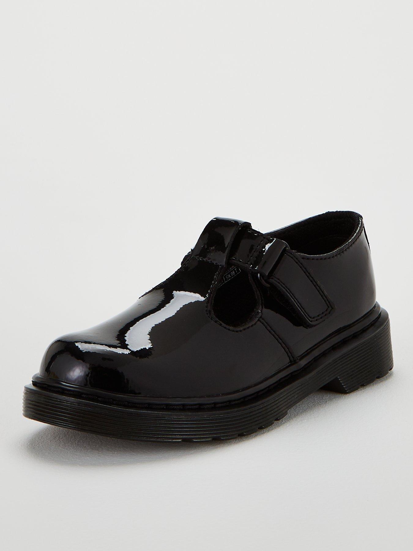 dr martens patent school shoes