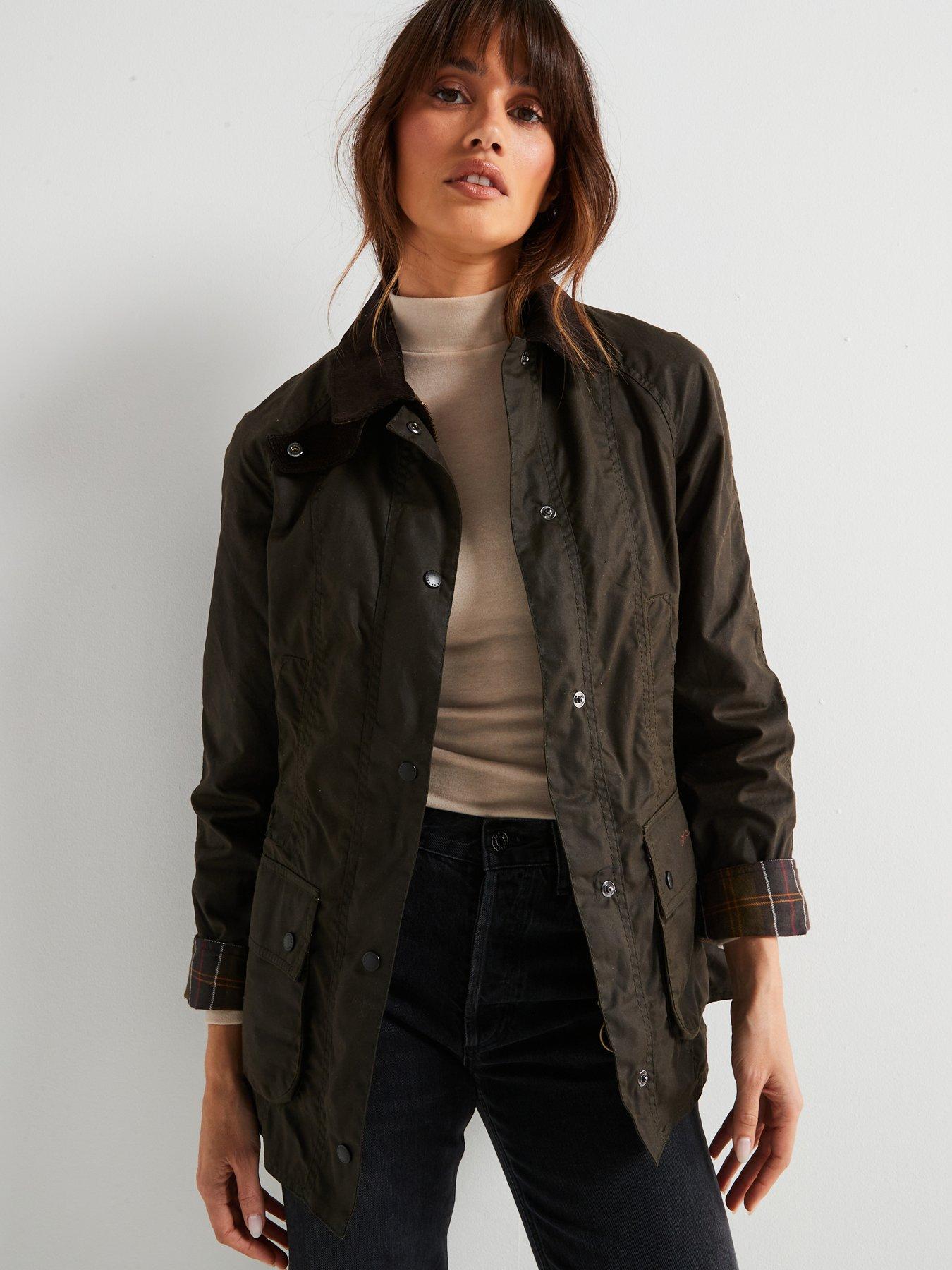 barbour classic beadnell waxed jacket olive