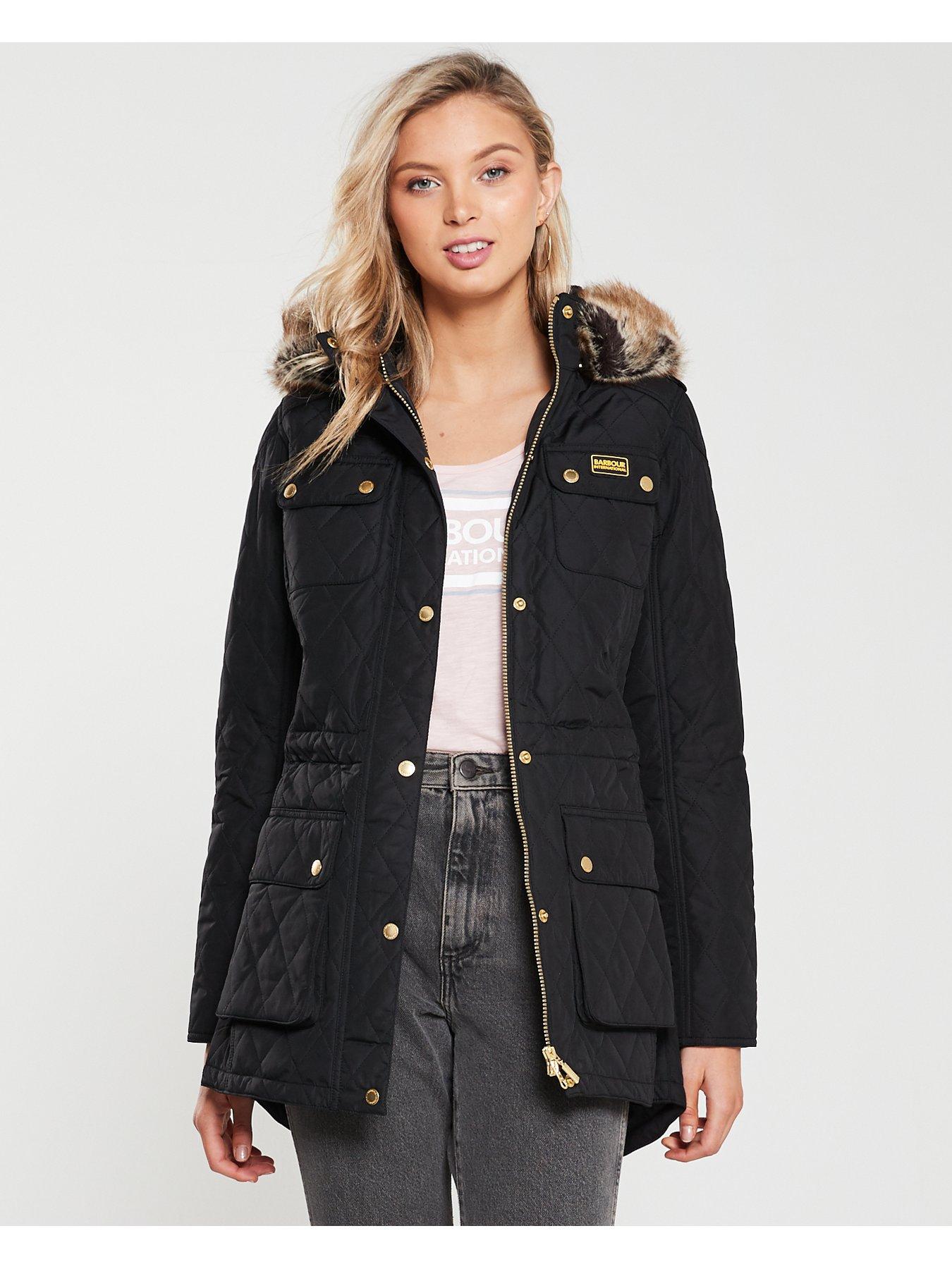 barbour enduro quilted jacket navy