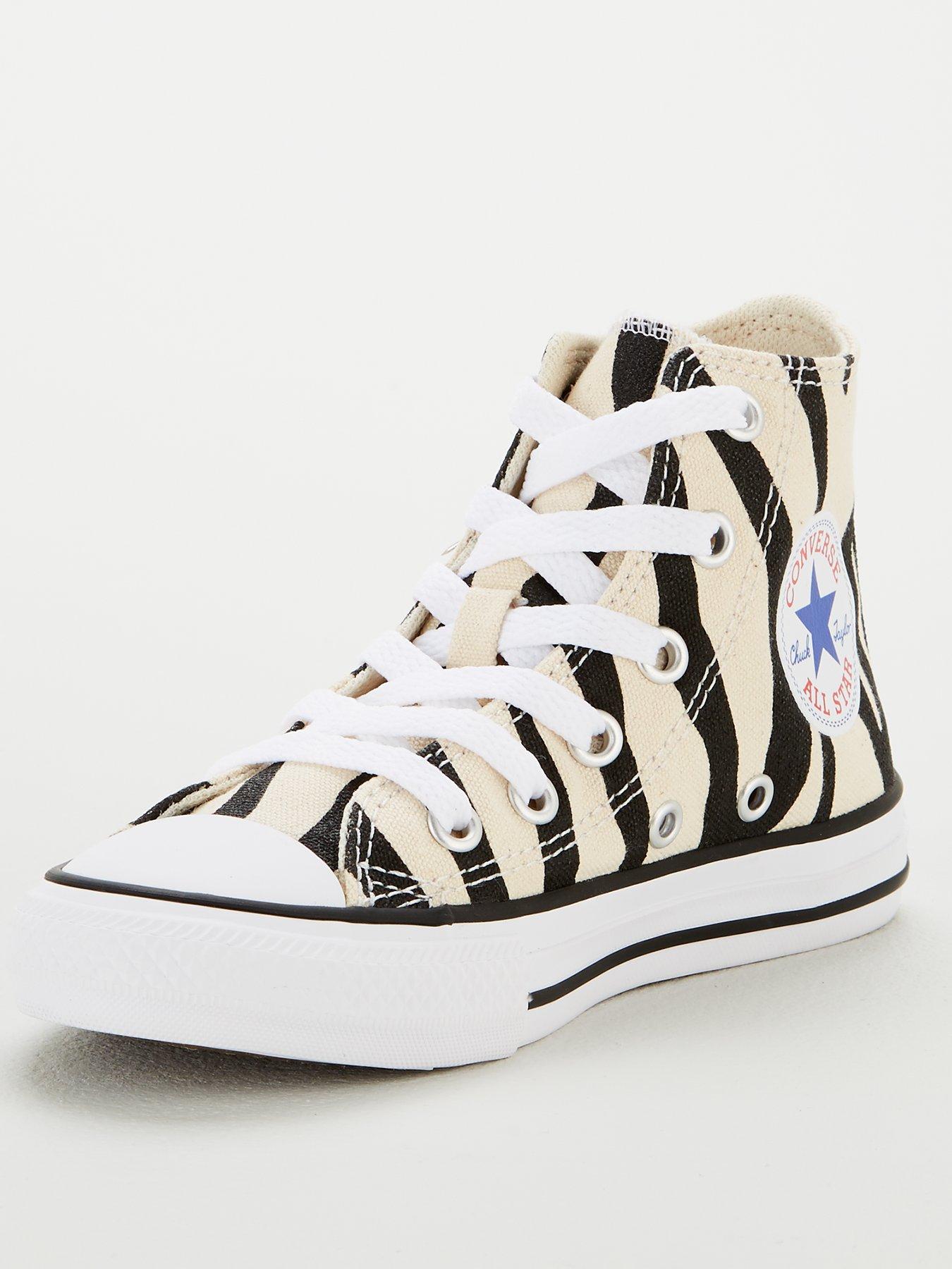 converse zebra high tops