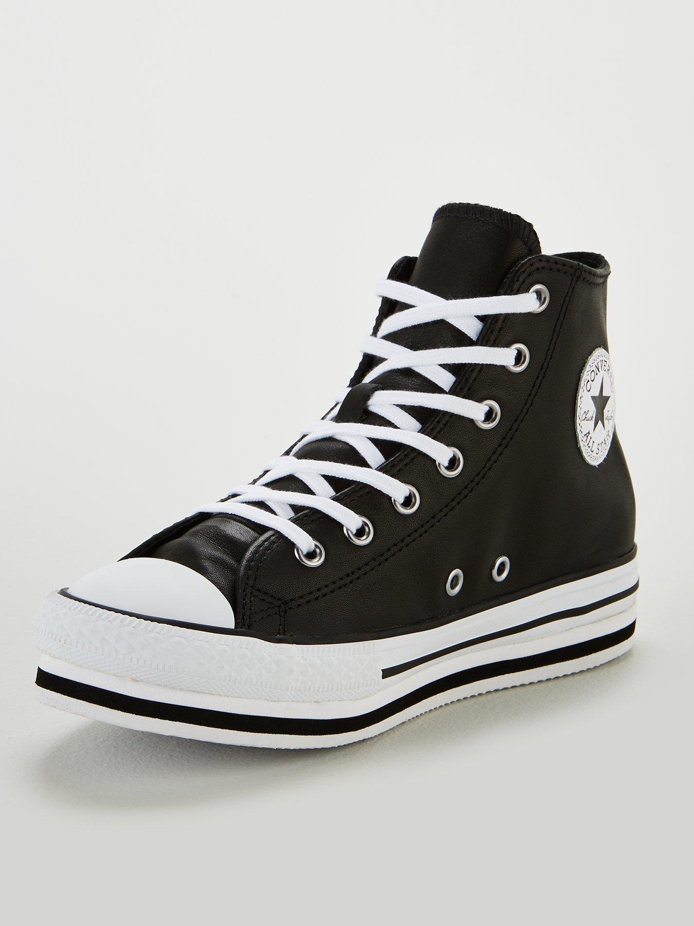 black platform converse uk