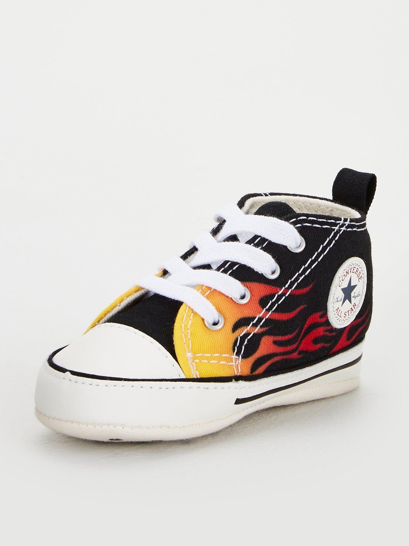 black converse hi tops size 4