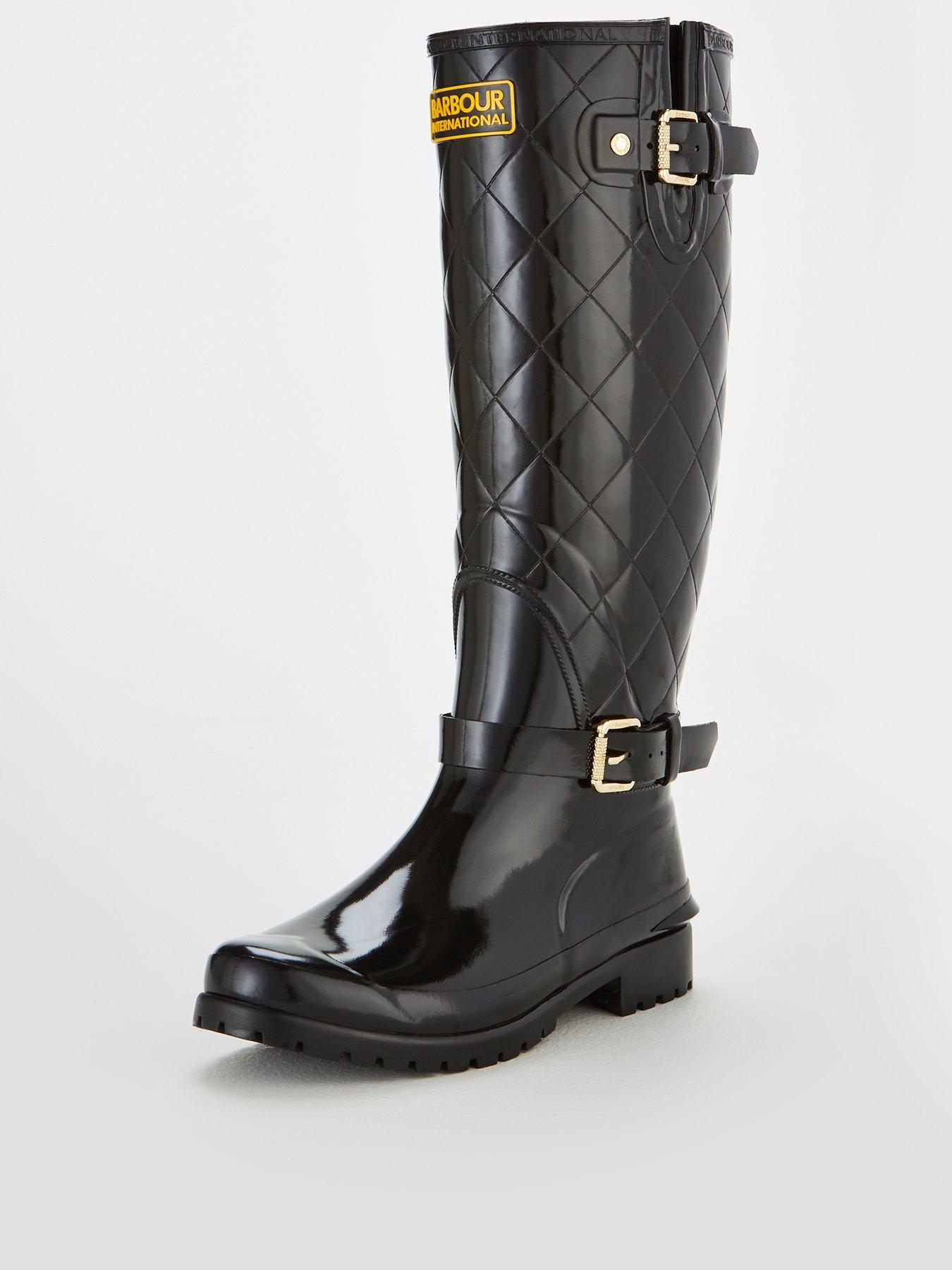 barbour quilted wellies