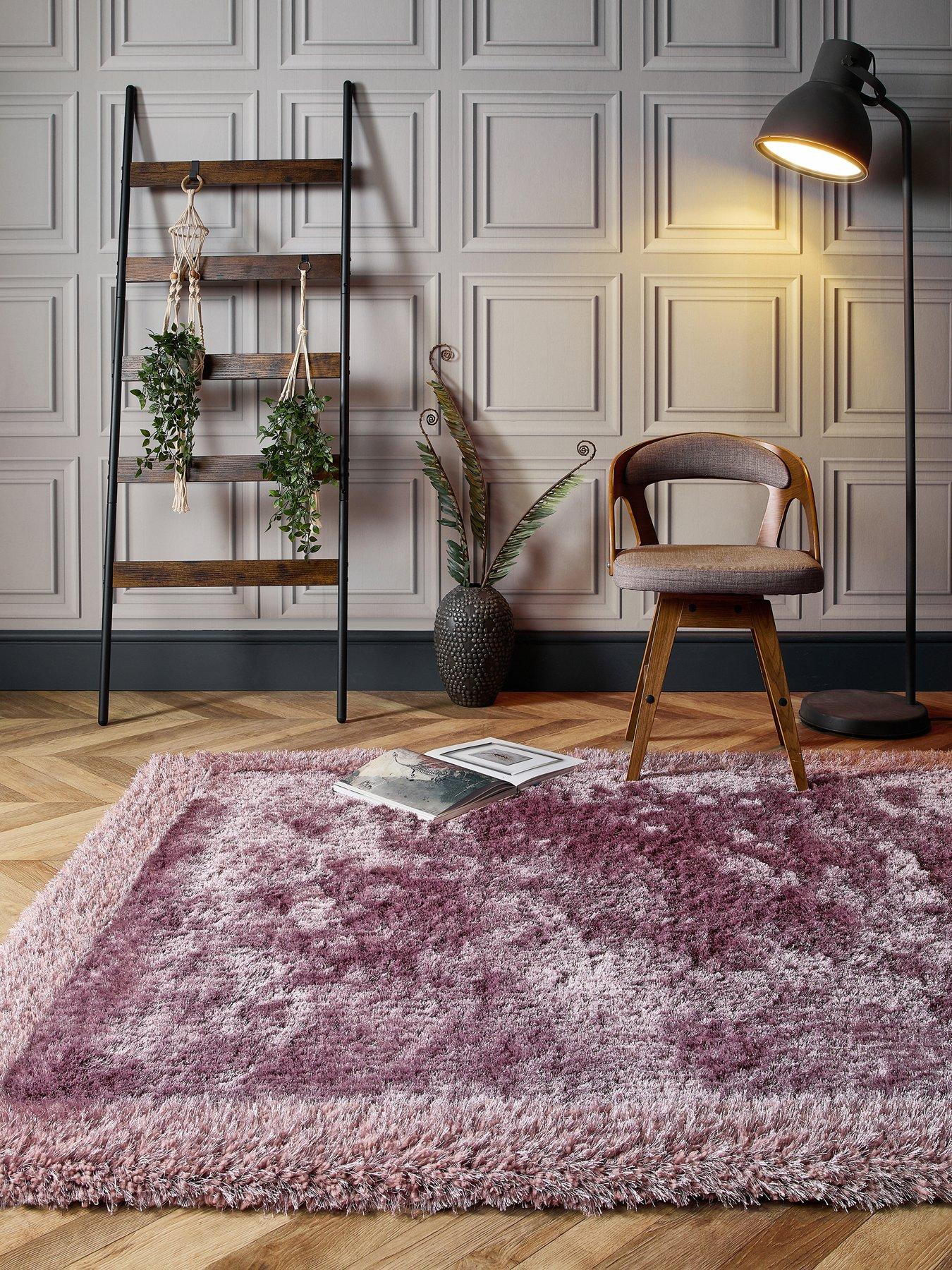 undefined Shimmer Shaggy Border Rug