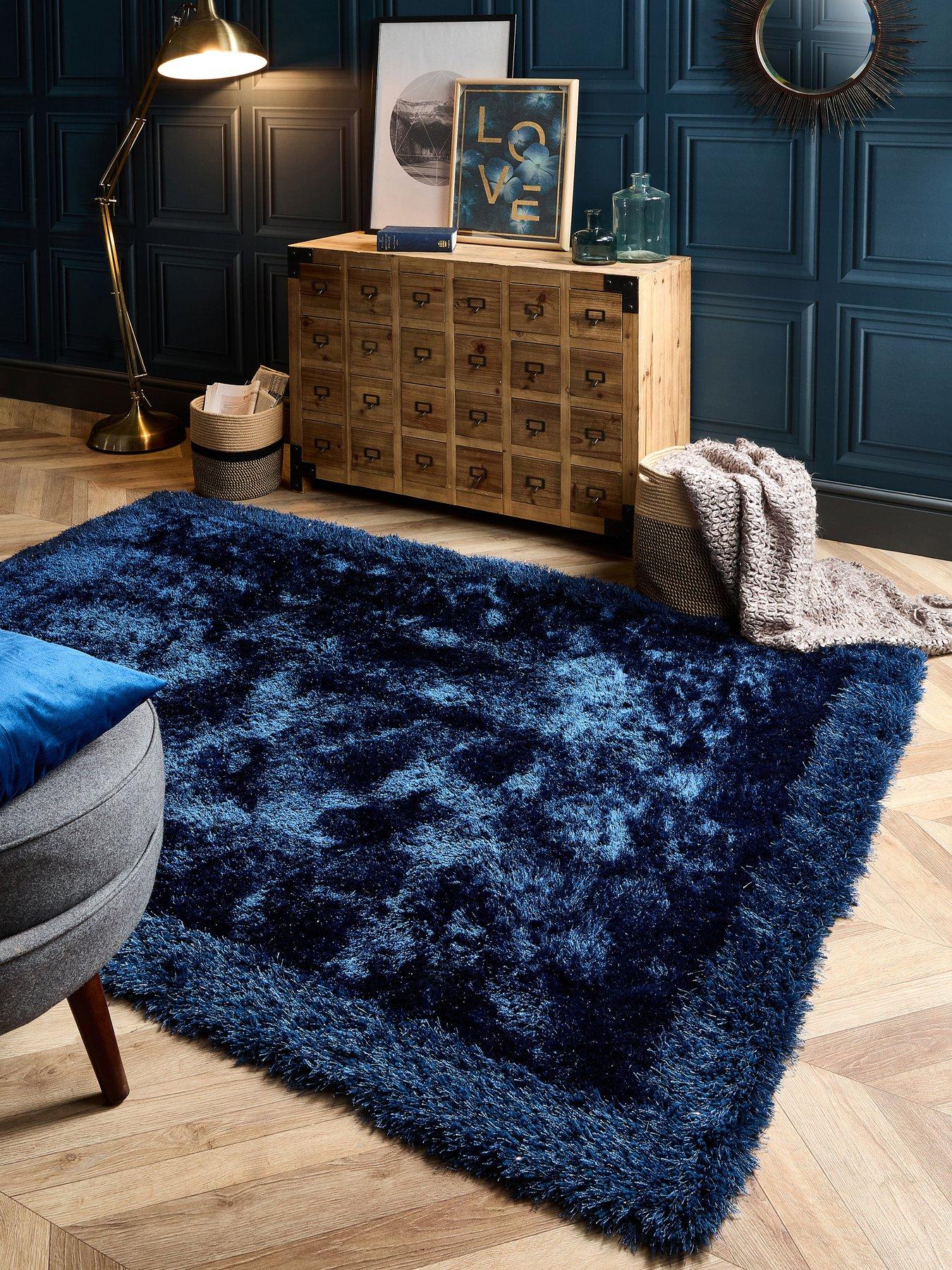 undefined Shimmer Shaggy Border Rug
