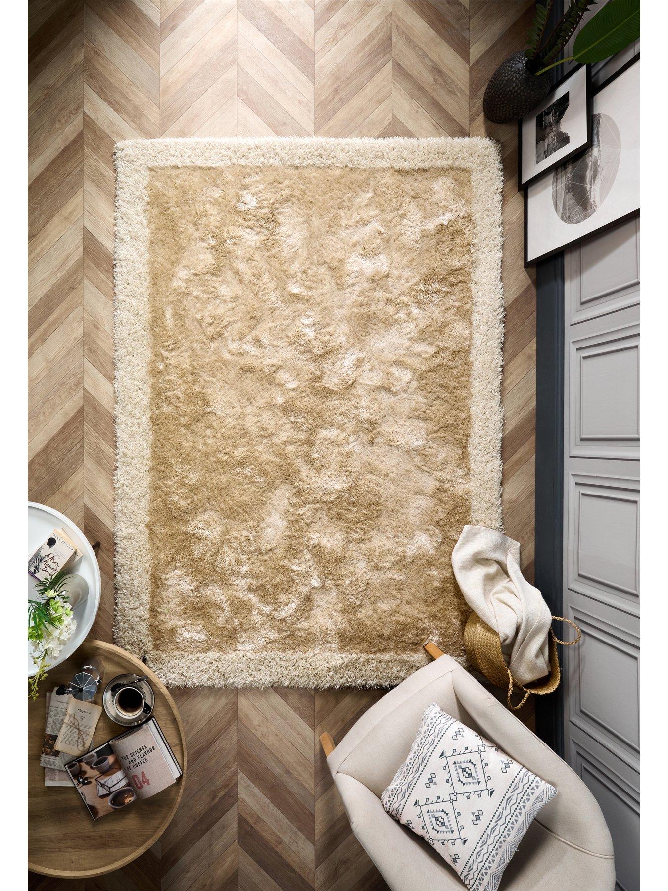 undefined Shimmer Shaggy Border Rug