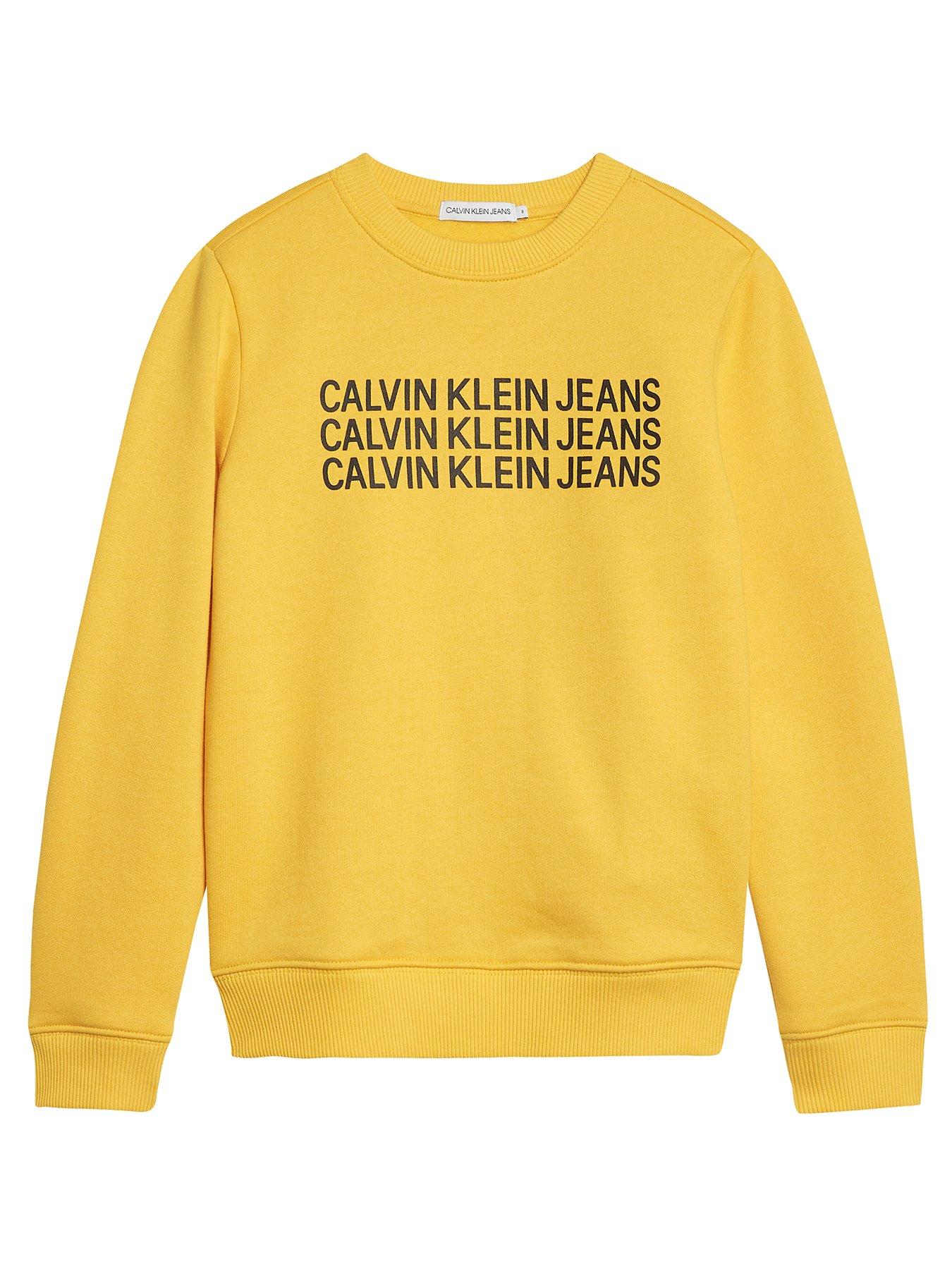 Calvin Klein Jeans Boys Triple Logo Crew Sweat review