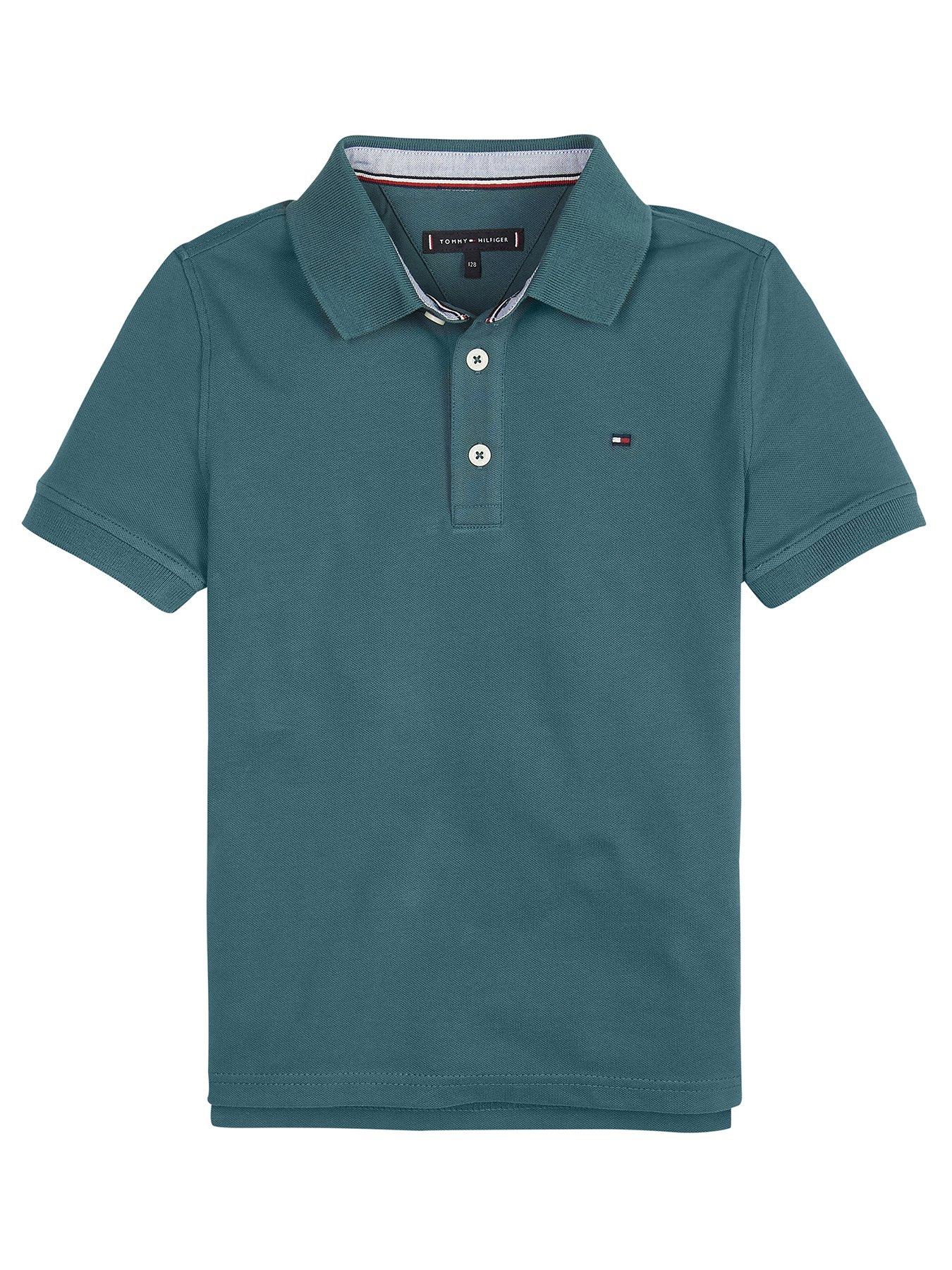 teal tommy hilfiger shirt