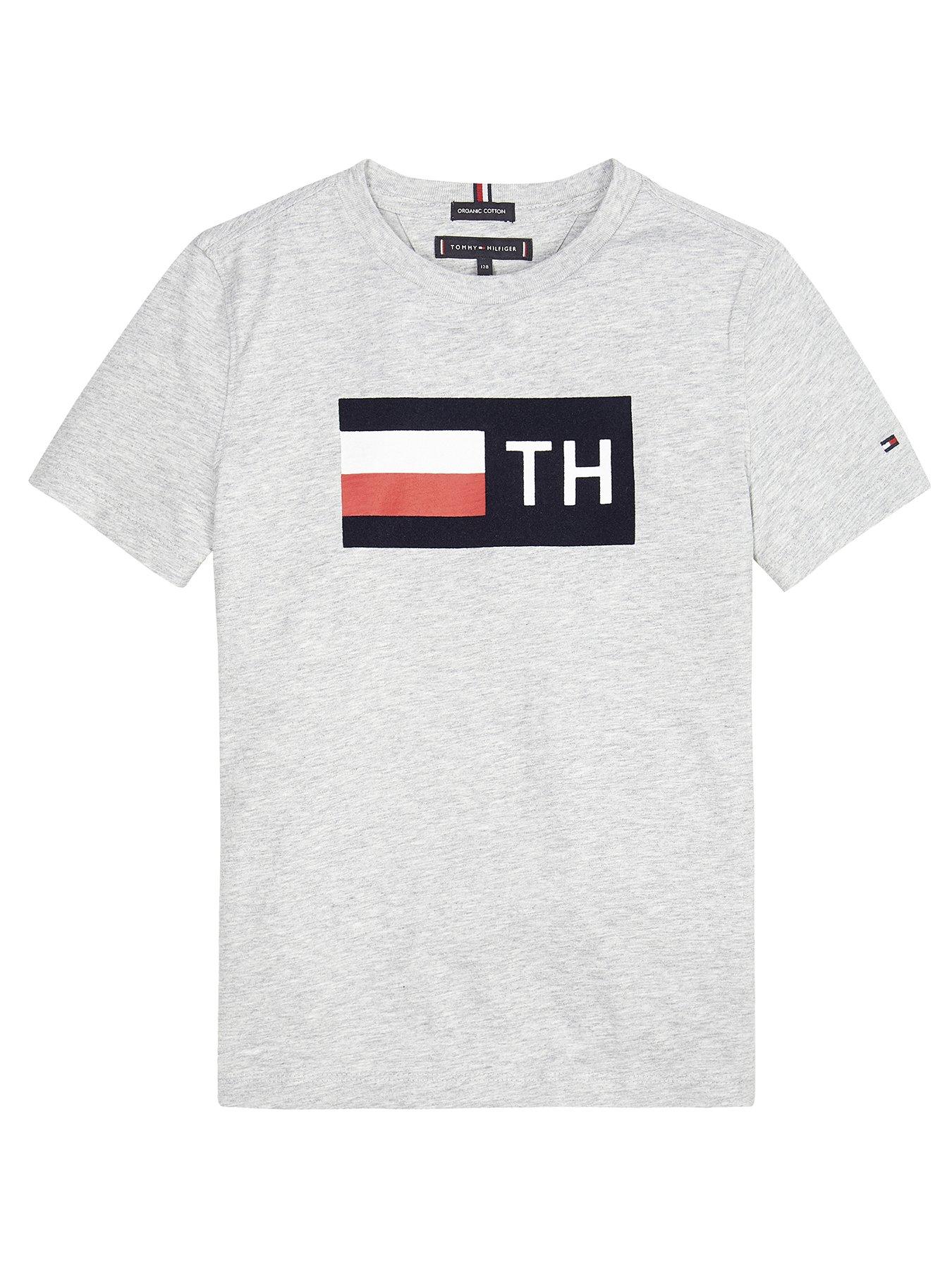 Tommy Hilfiger Boys Flock Flag Short Sleeve T-Shirt review