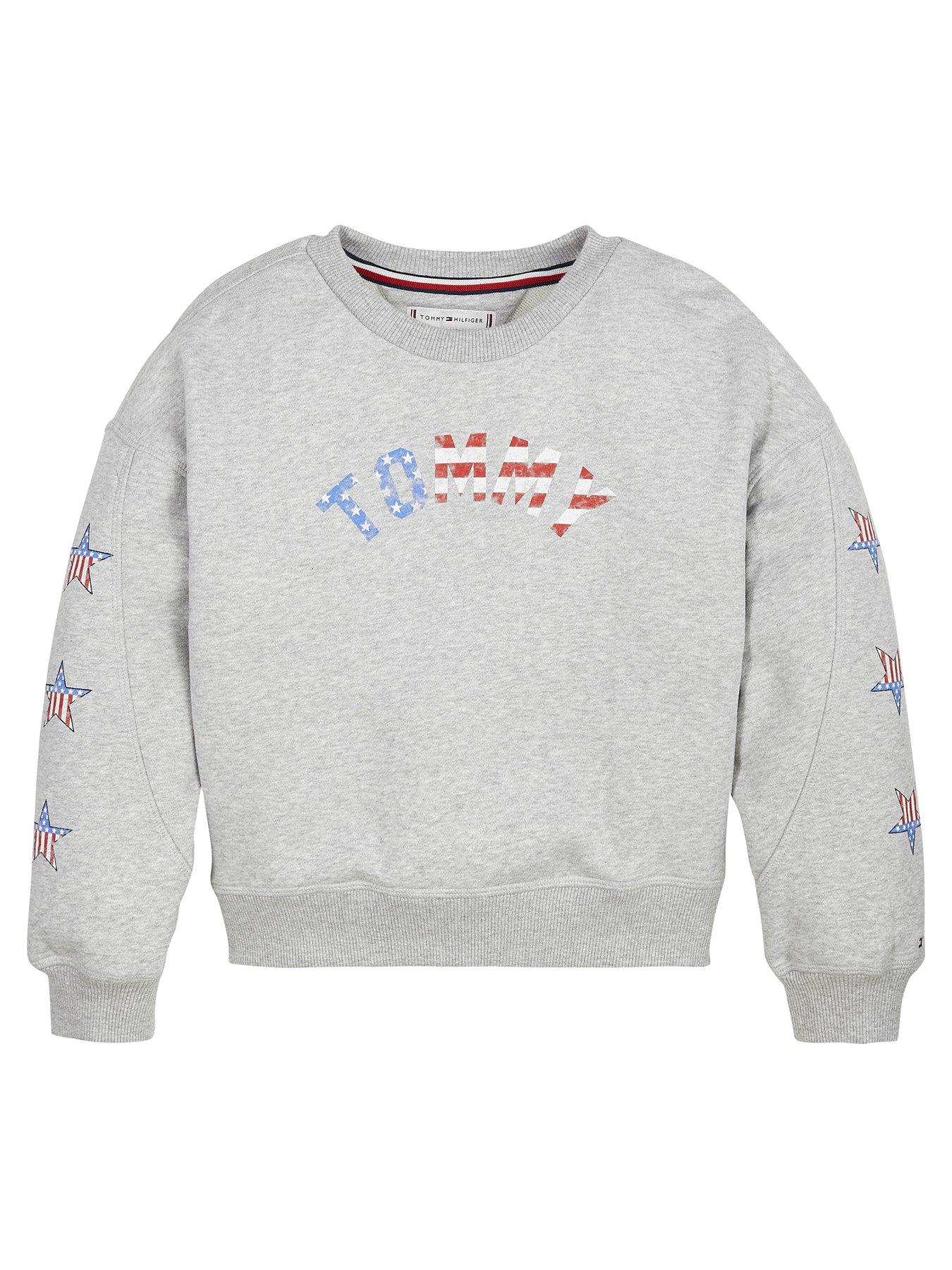 Tommy Hilfiger Girls Americana Crew Neck Sweat Top review