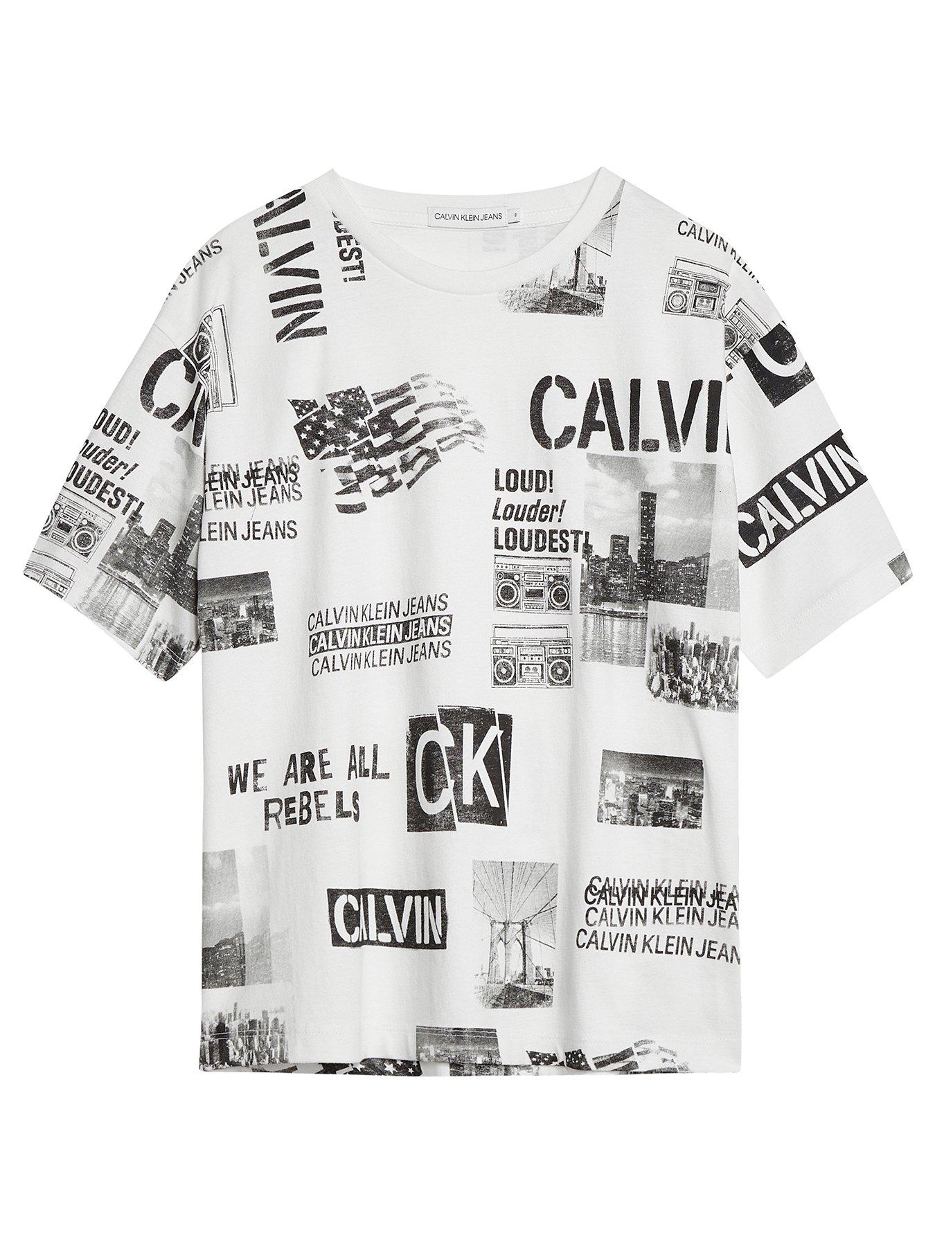 Calvin Klein Jeans Boys All Over Print Short Sleeve T-Shirt review