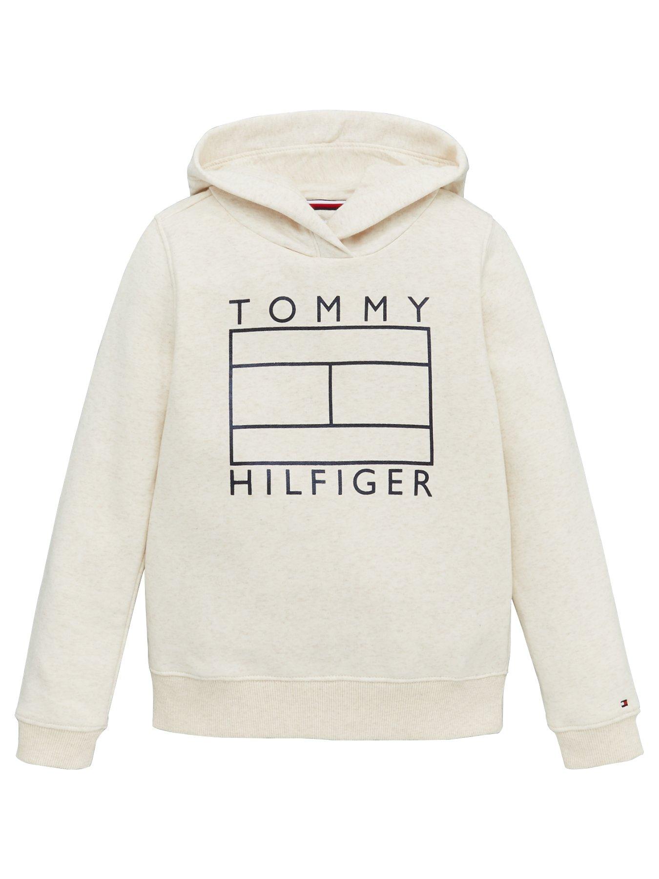 tommy hilfiger cream hoodie