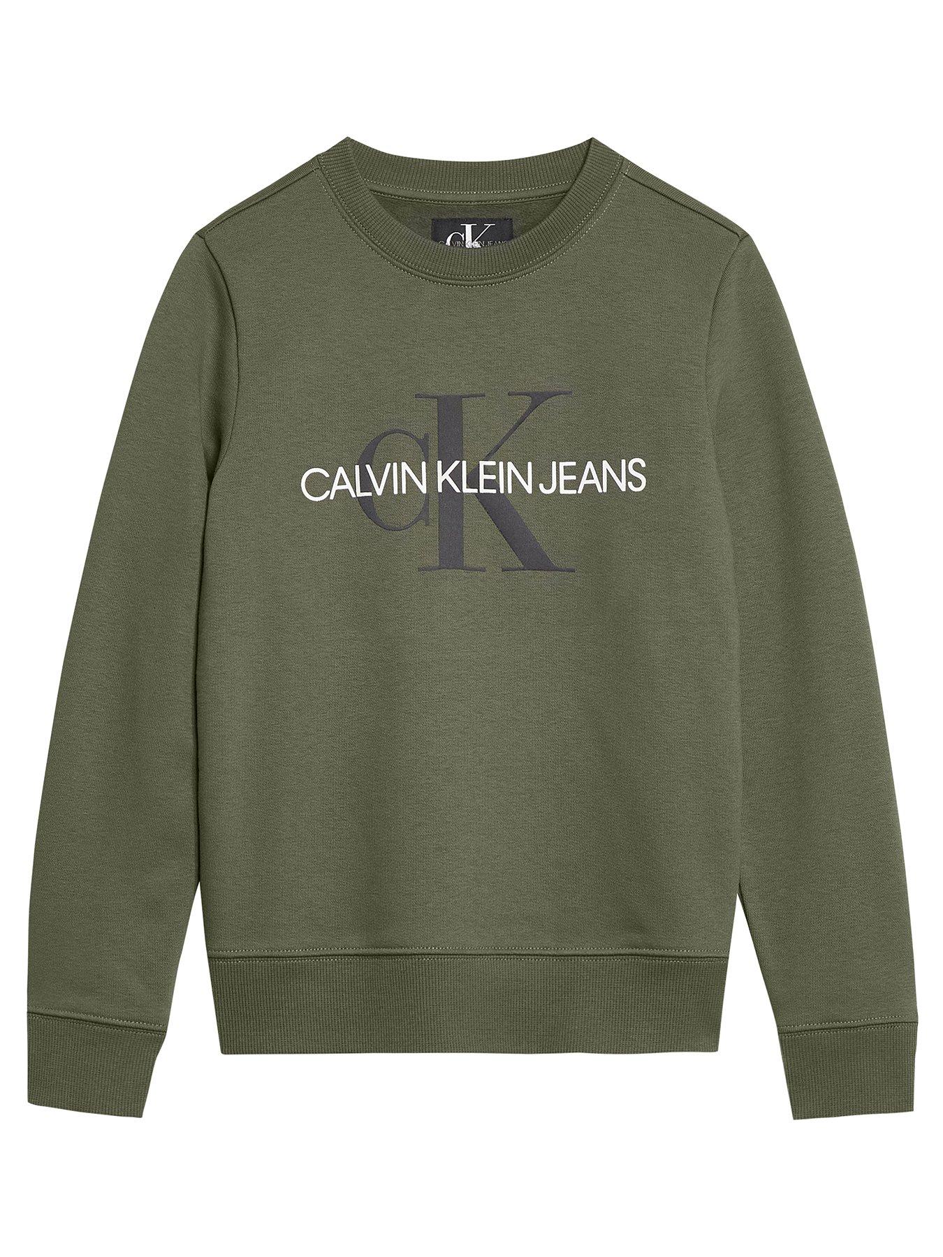 calvin klein monogram crew neck