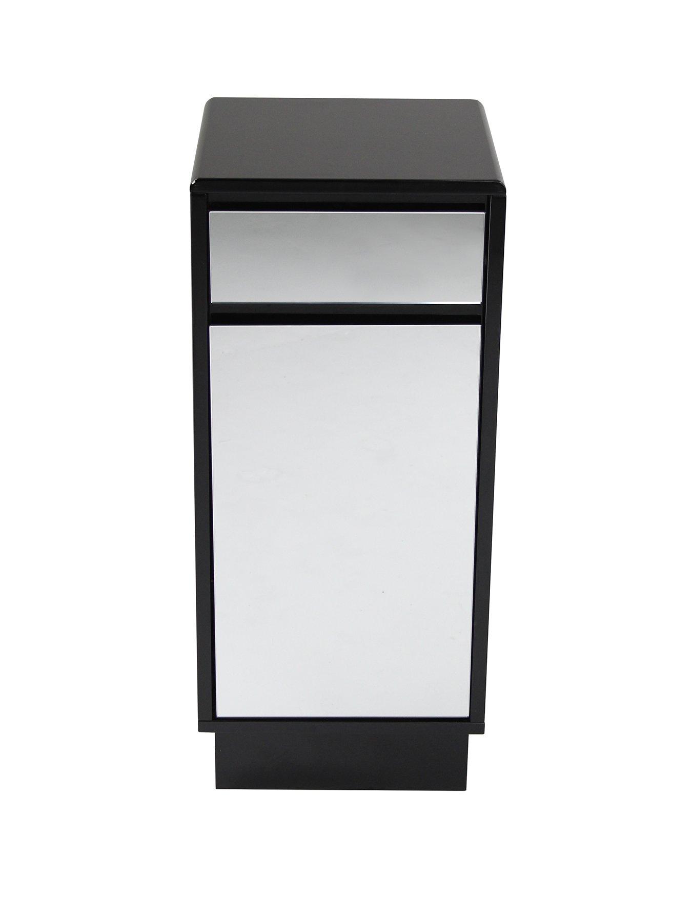 Lloyd Pascal Memphis Mirrored Black High Gloss Single Bathroom