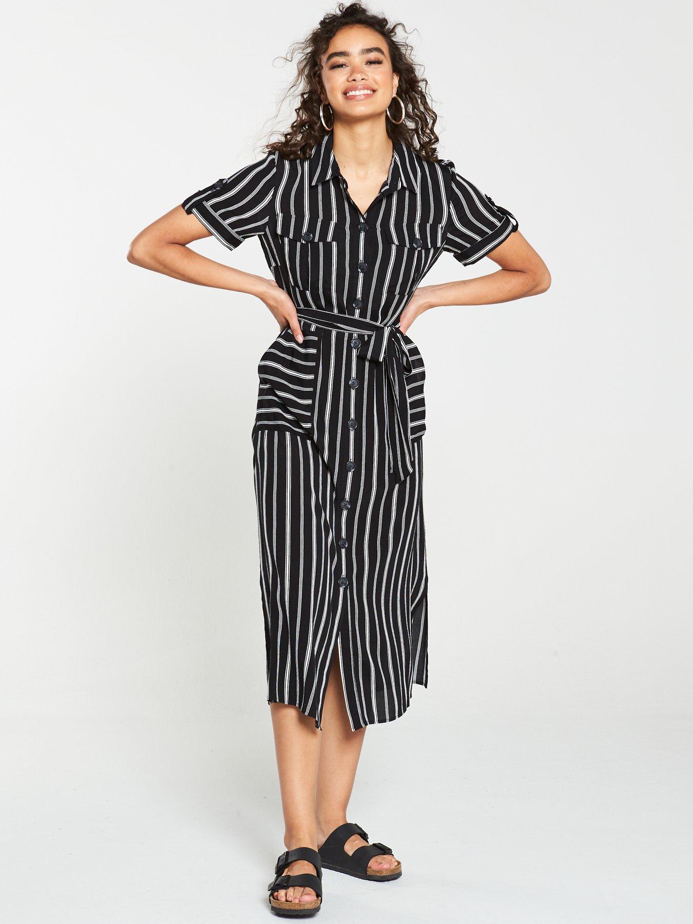warehouse utility shirt dress