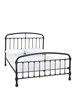 Product photograph of Very Home Brighton Metal Bed Frame - Bed Frame With Memory Foam Mattress from very.co.uk