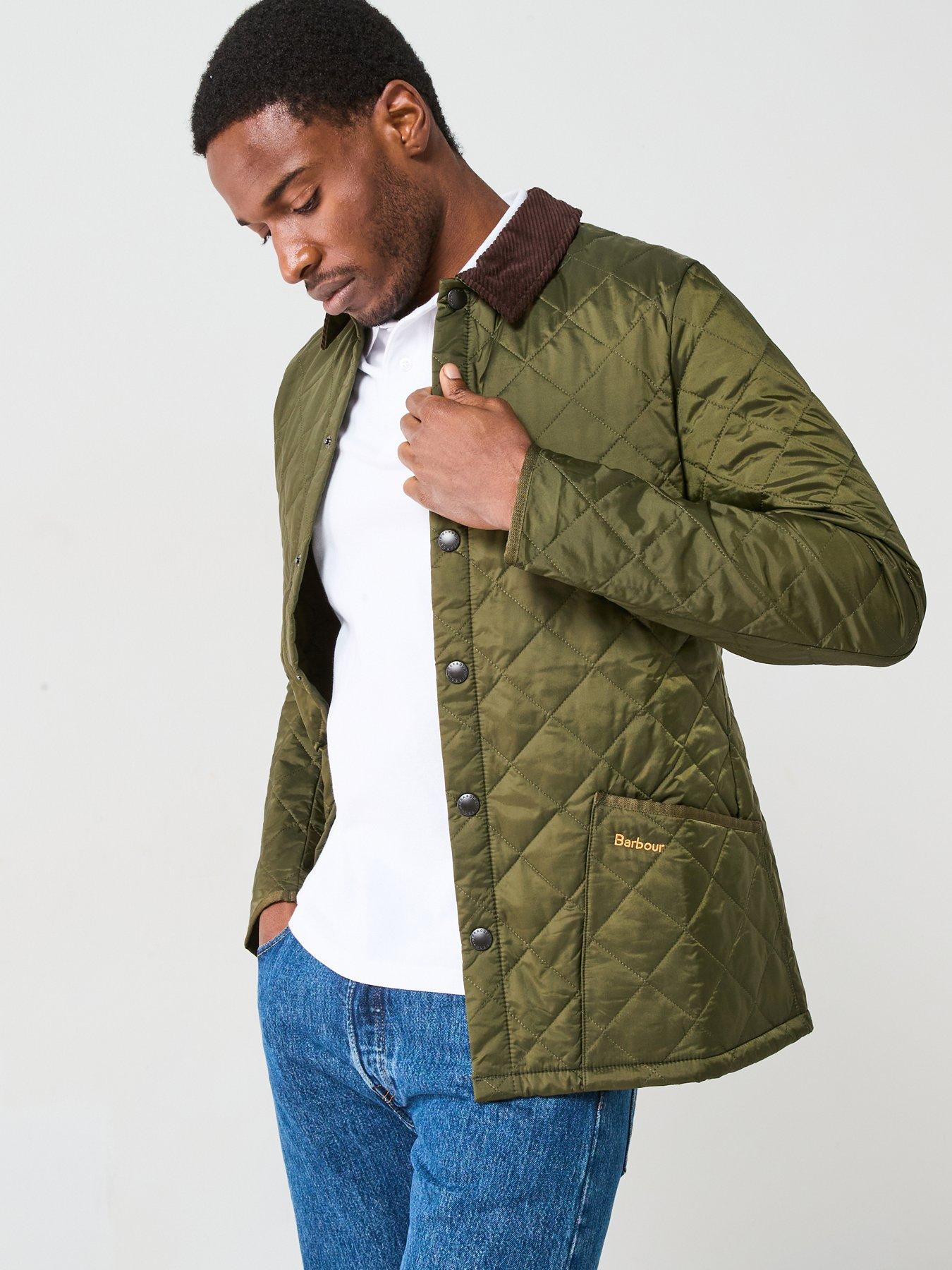 barbour quilted jacket olive