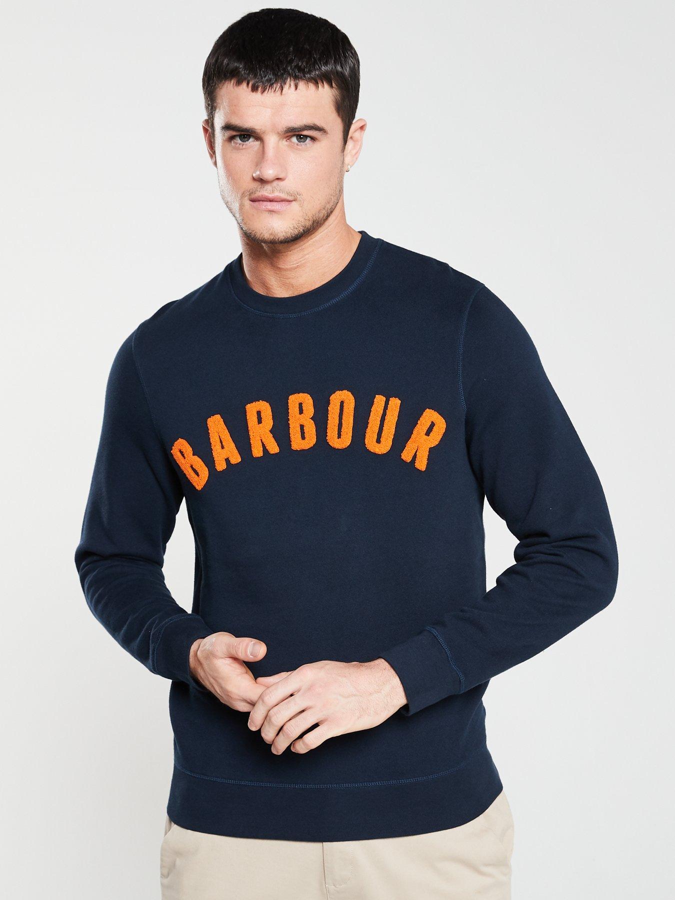 barbour prep logo crew neck sweater