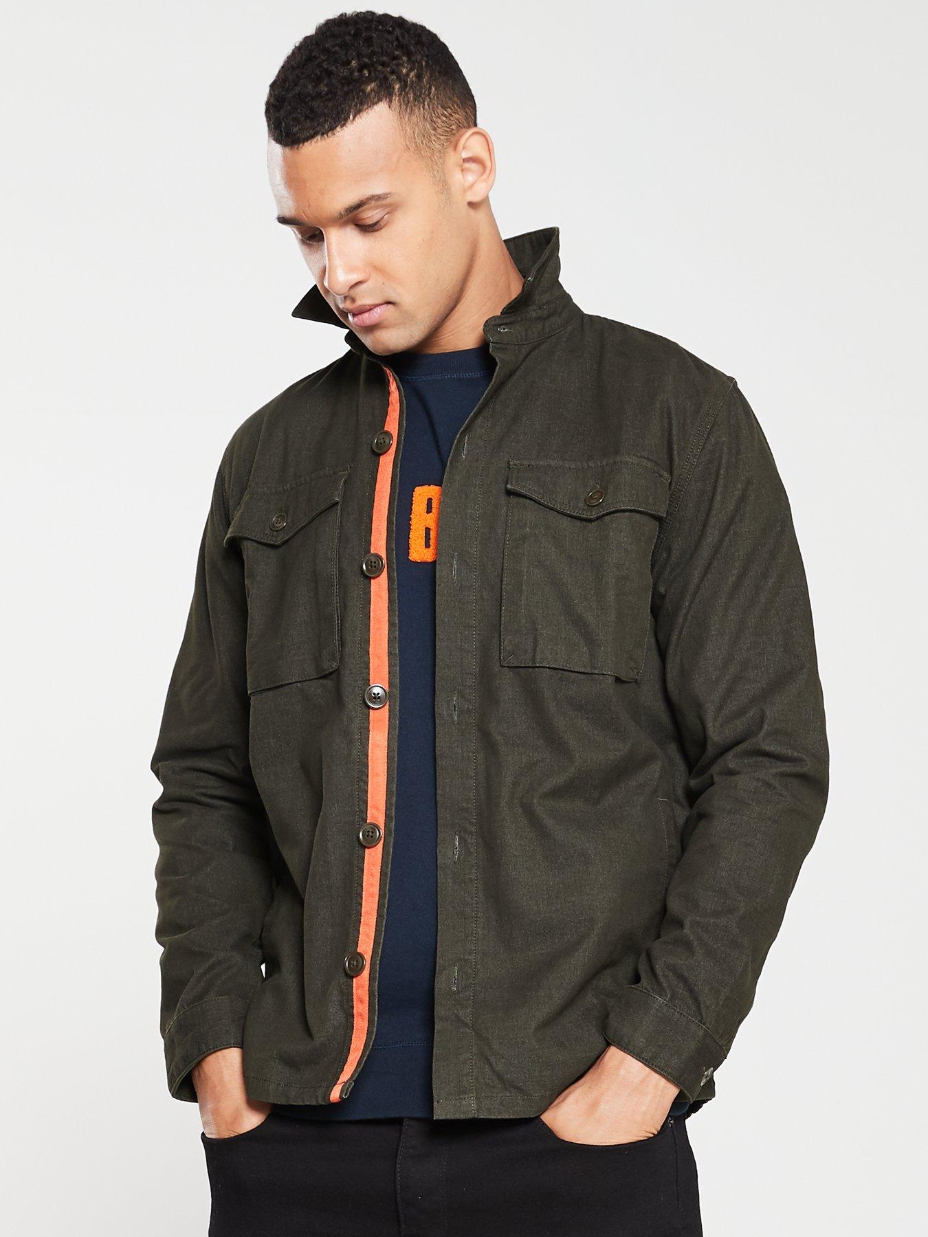 barbour green overshirt