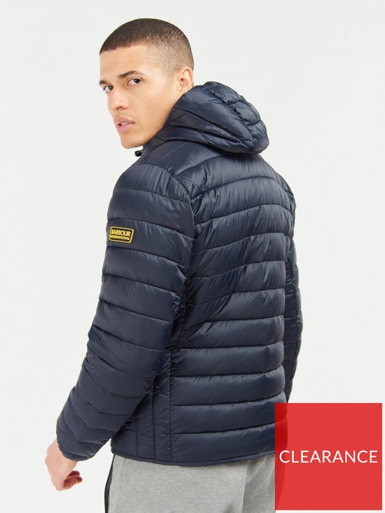 stillFront image of barbour-international-ouston-hooded-quilted-coat-navy
