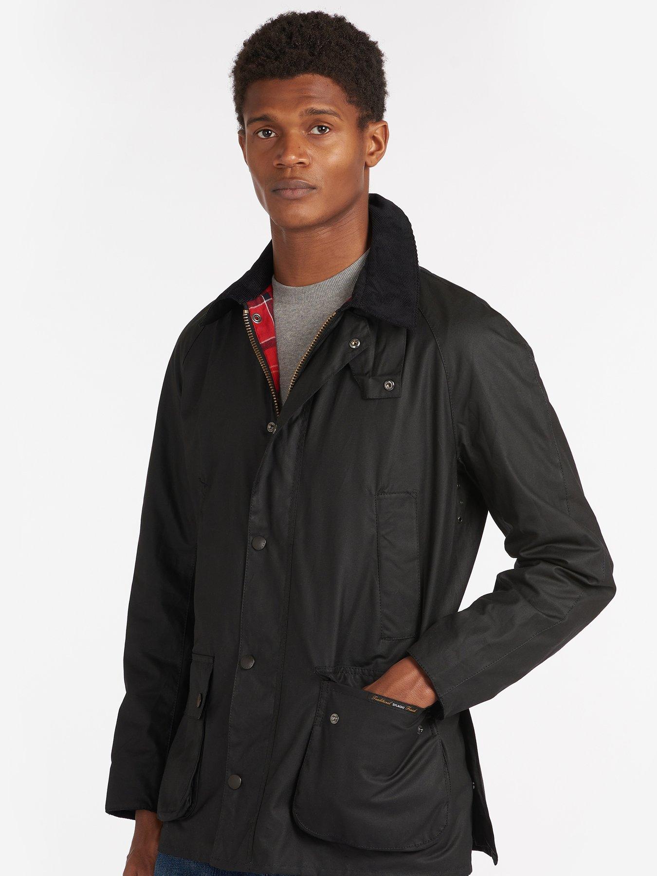 barbour ashby wax jacket black