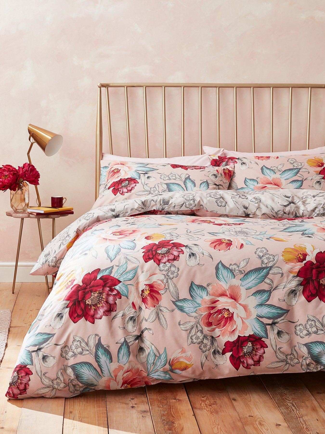 Accessorize Isla Floral 100 Cotton Duvet Cover Set Very Co Uk