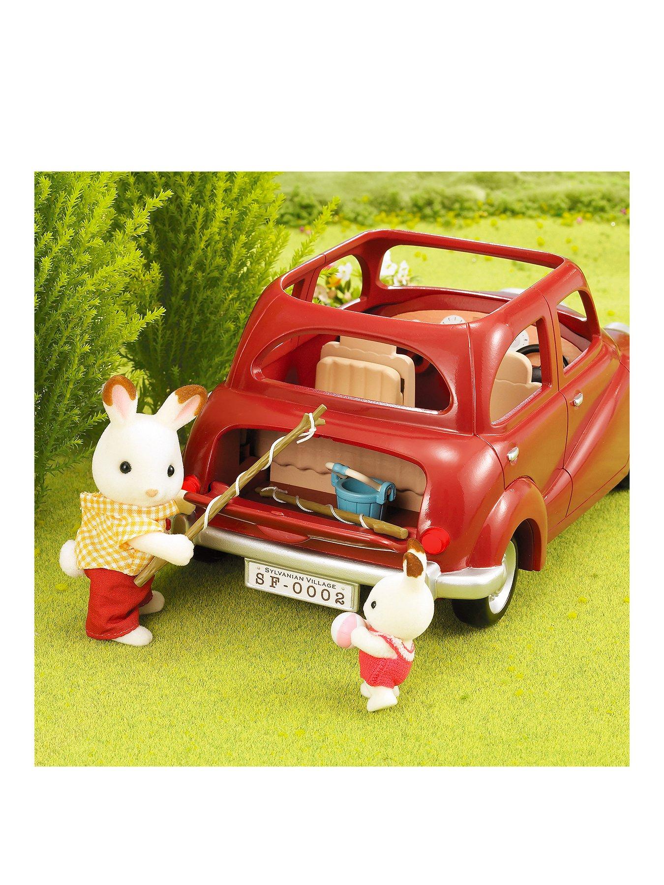 sylvanian families saloon car & picnic set