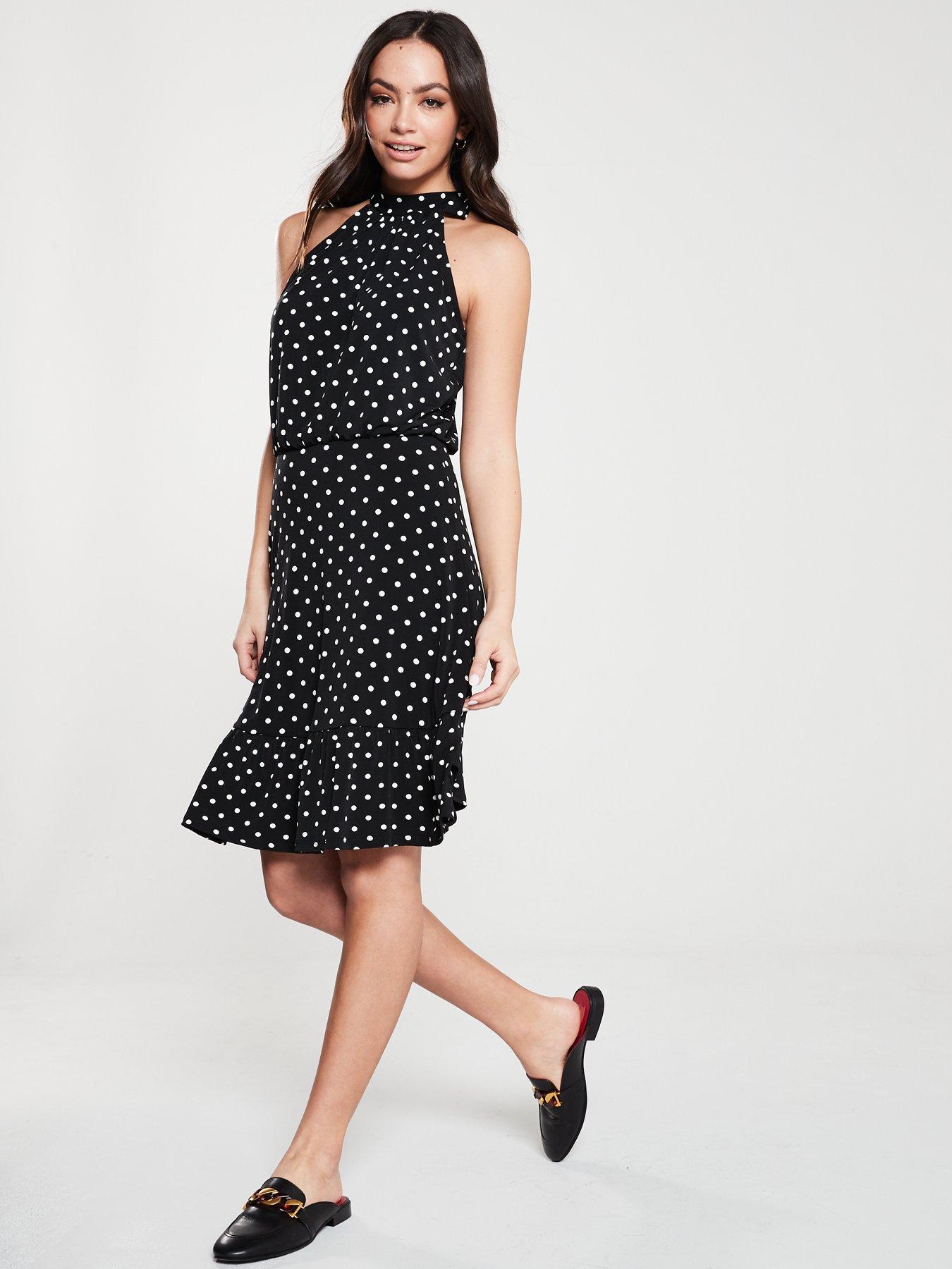 oasis spot skater dress