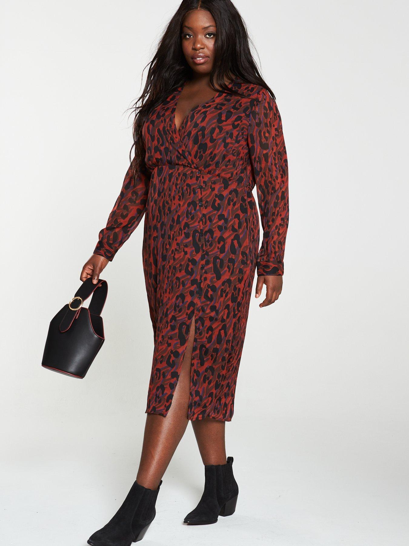 red animal print dress uk