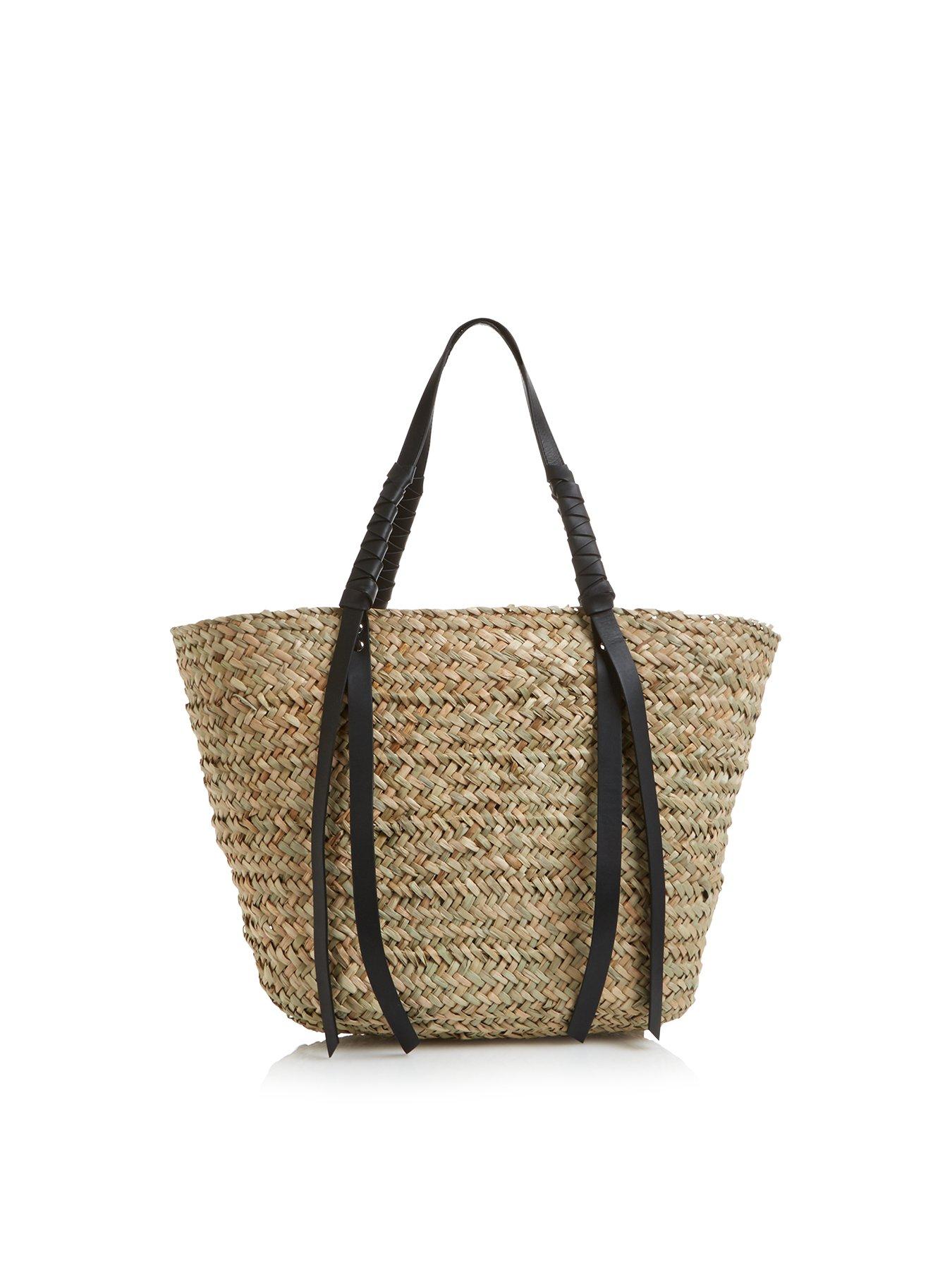 braided beach bag