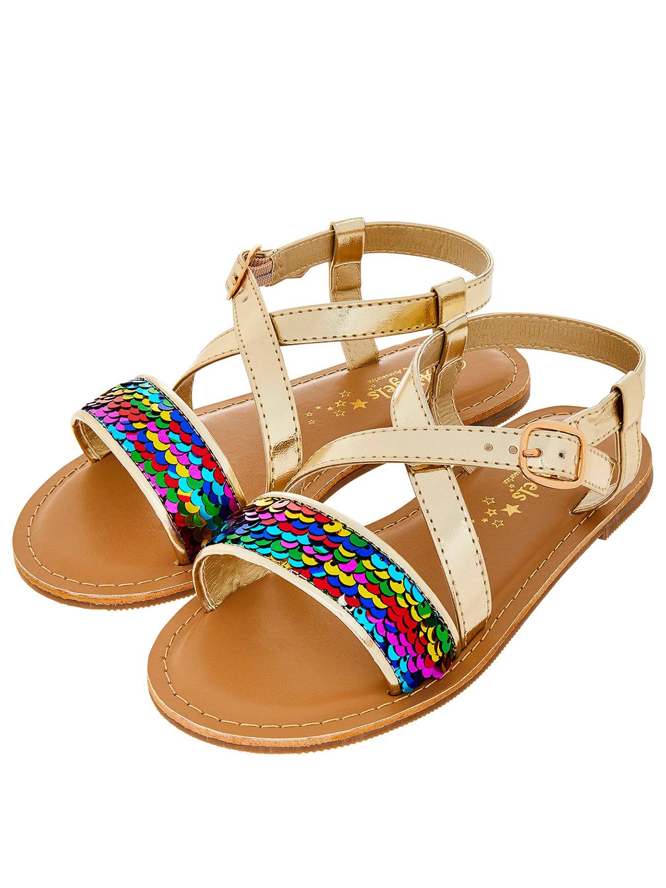 Accessorize Girls Rainbow Sequin Sandals review